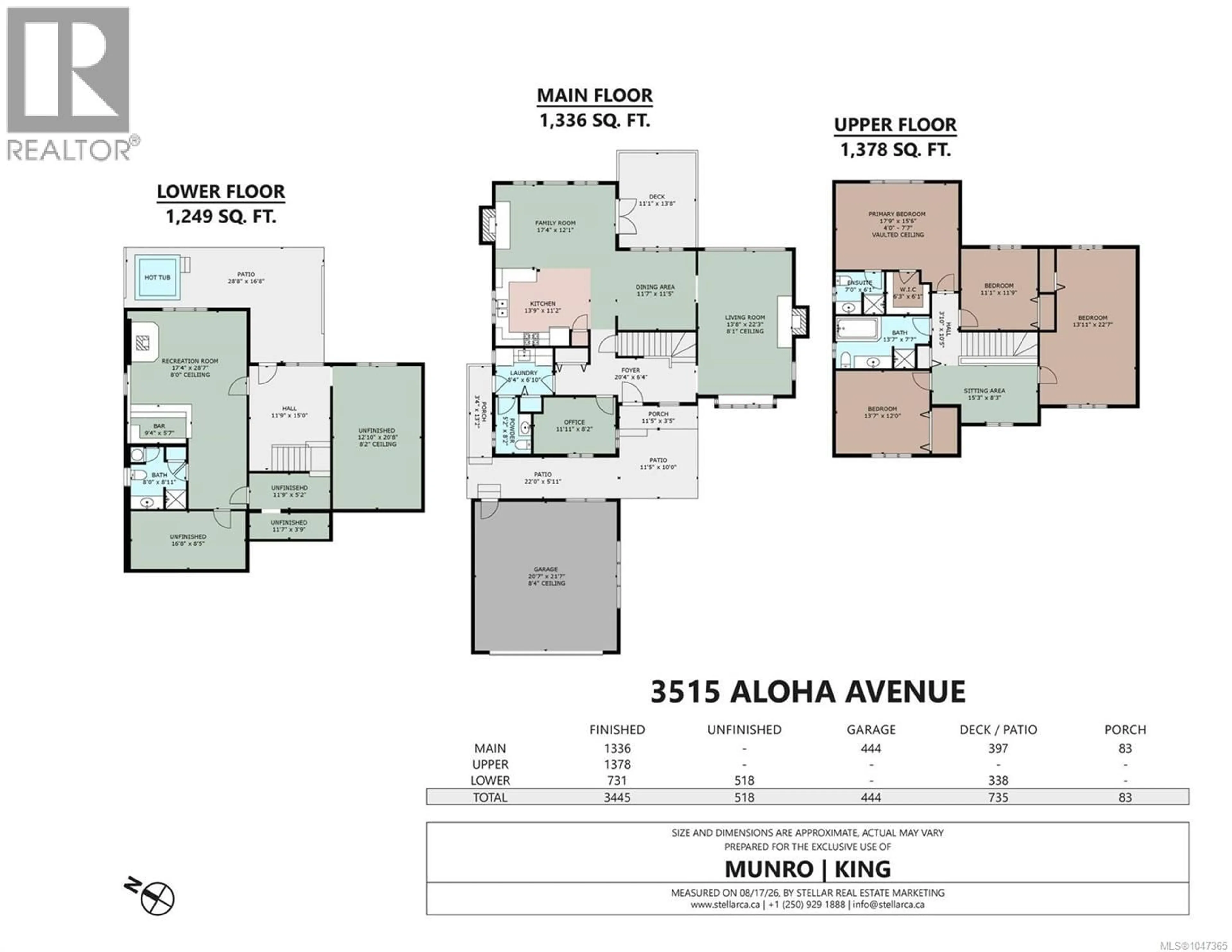 Floor plan for 3515 ALOHA AVENUE, Colwood British Columbia V9C1X9