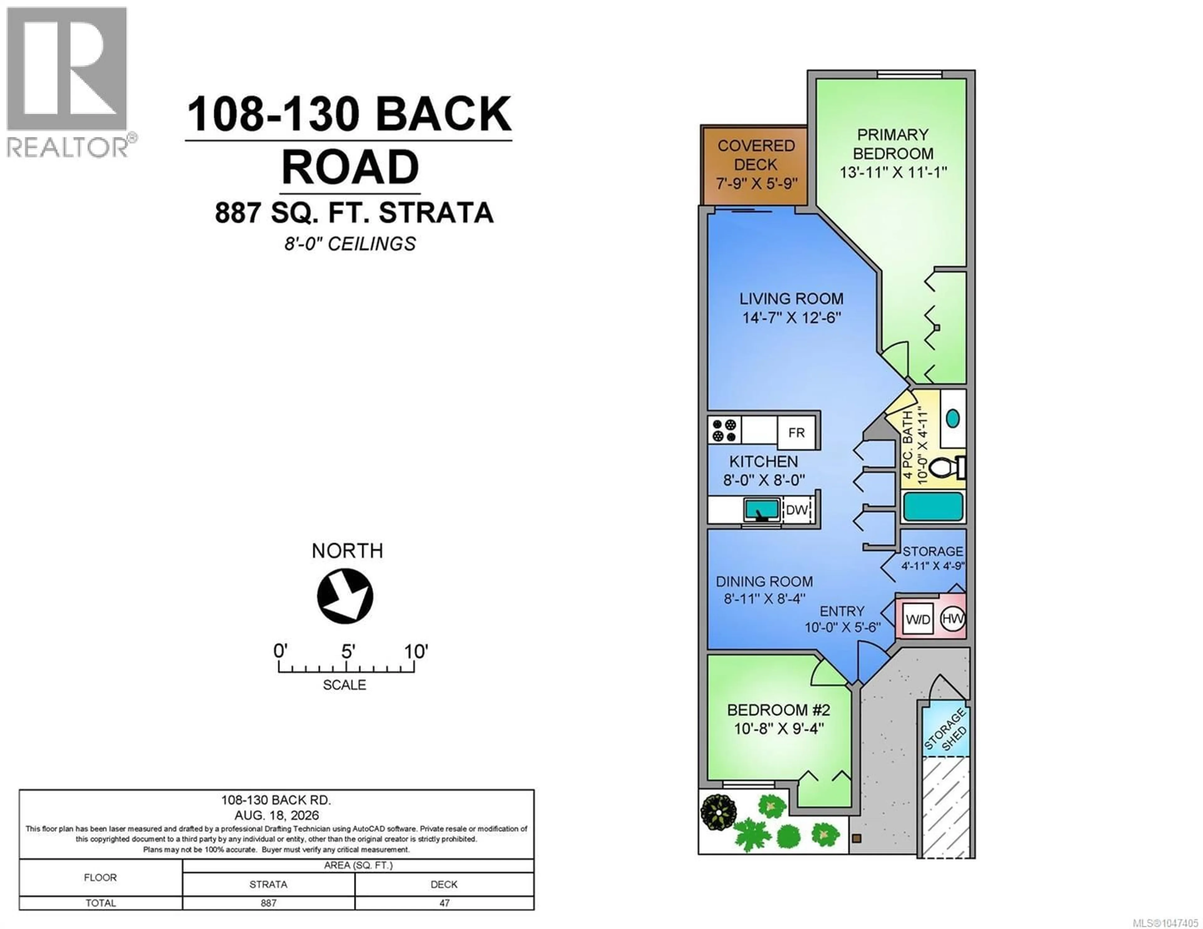 Floor plan for 108 - 130 BACK ROAD, Courtenay British Columbia V9N8M7