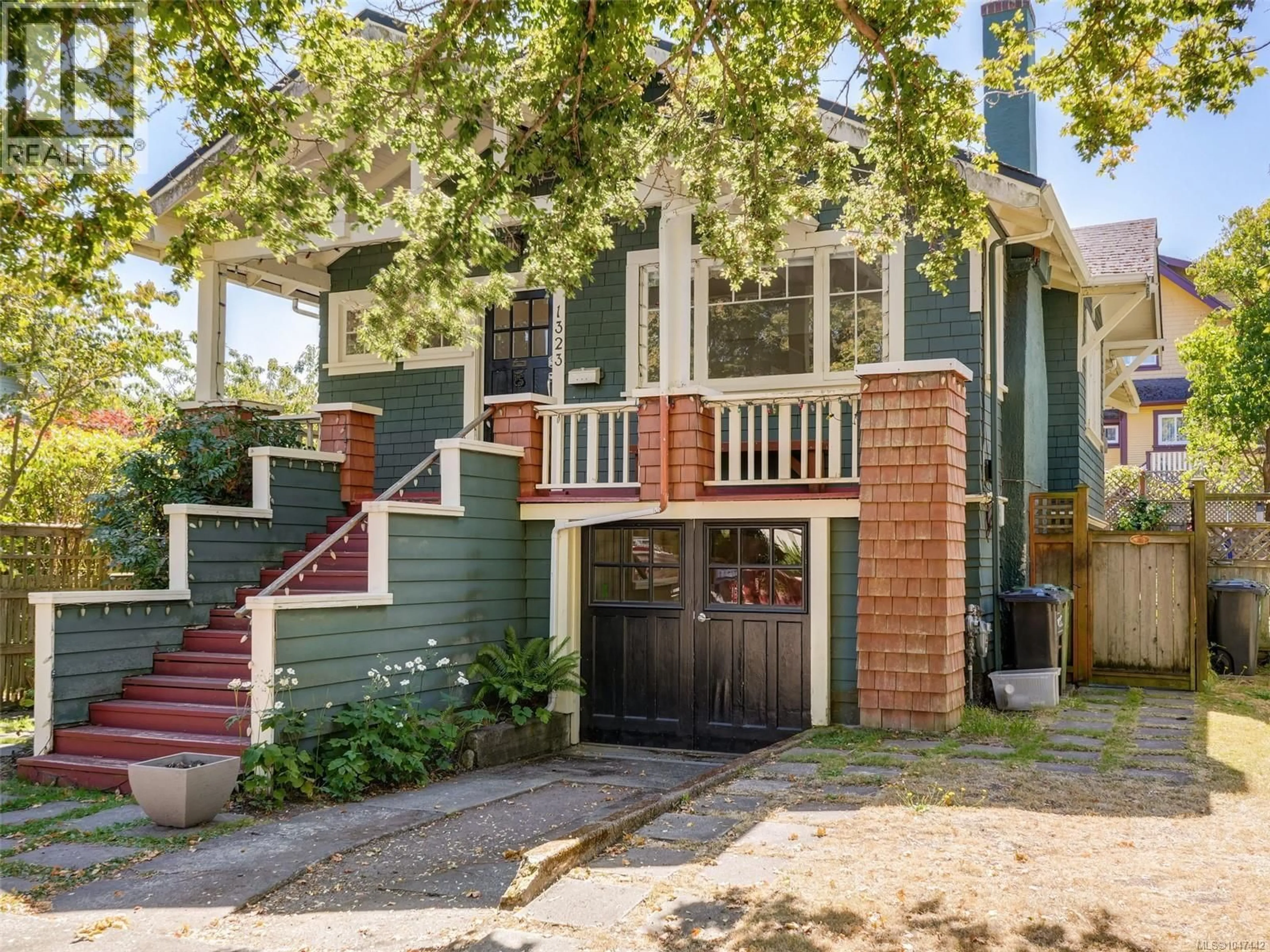 Home with brick exterior material, street for 1323 CLOVER AVENUE, Victoria British Columbia V8S1A7