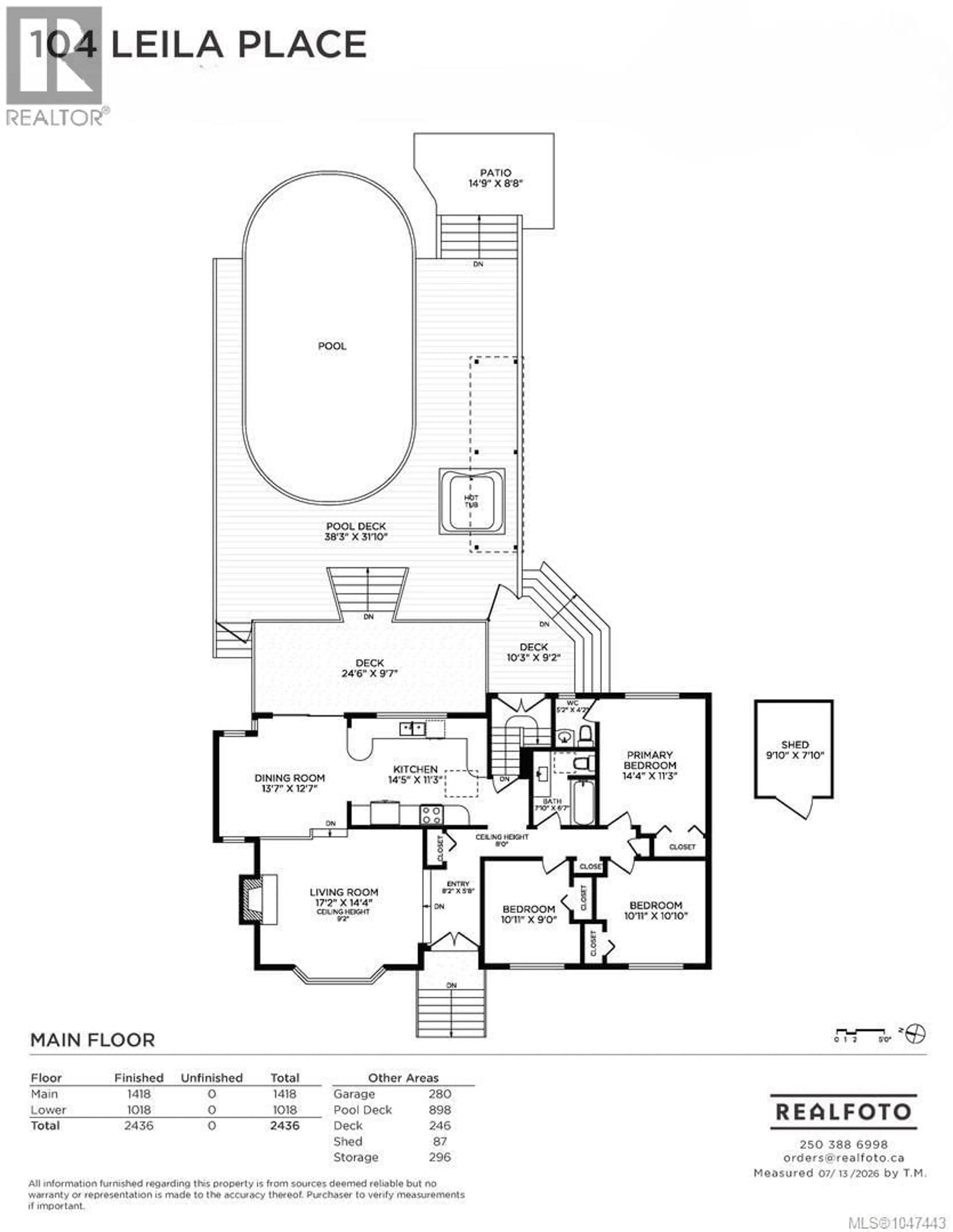 Floor plan for 104 LEILA PLACE, Colwood British Columbia V9B2J3