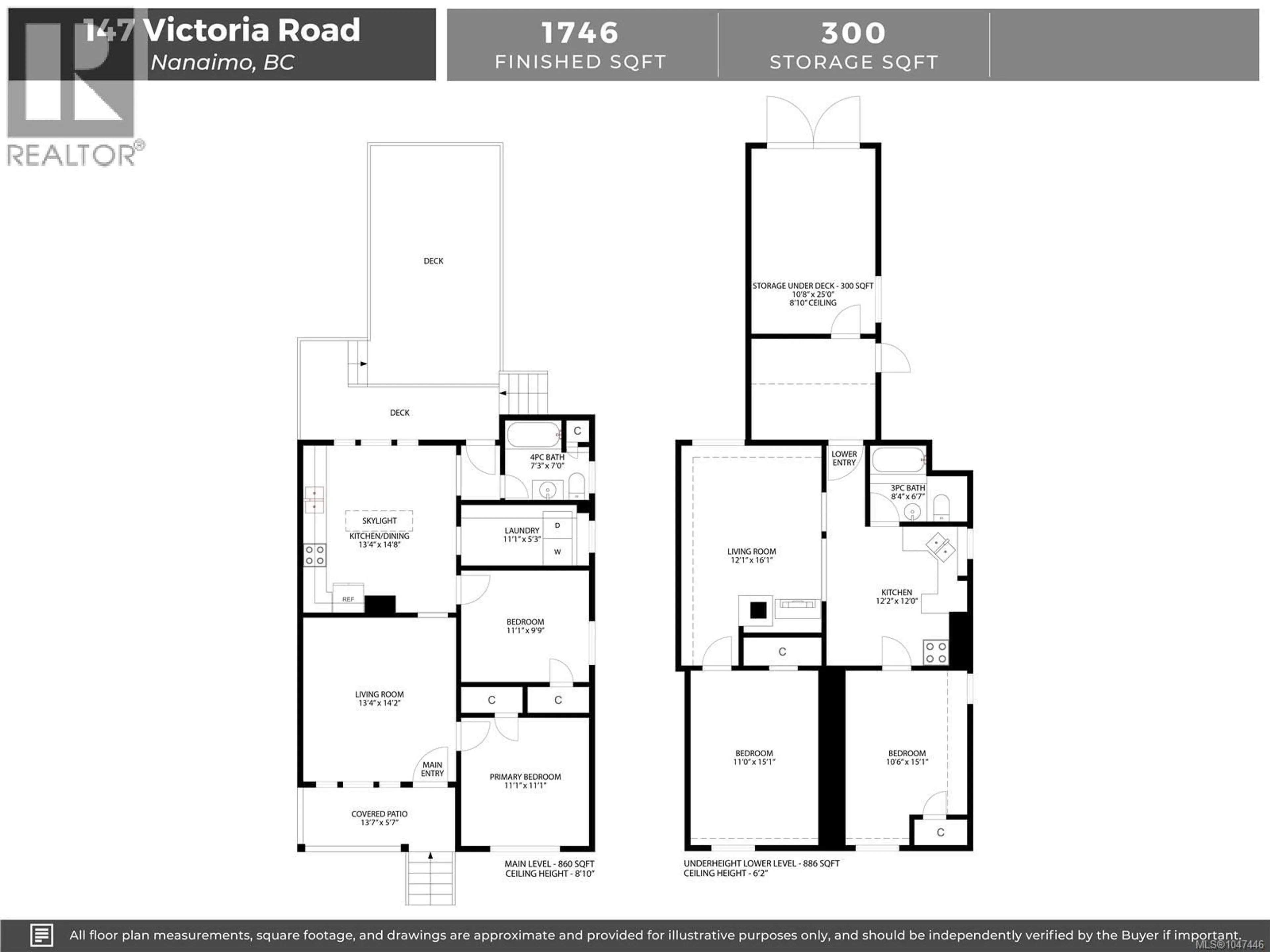 Floor plan for 147 VICTORIA ROAD, Nanaimo British Columbia V9R4P4