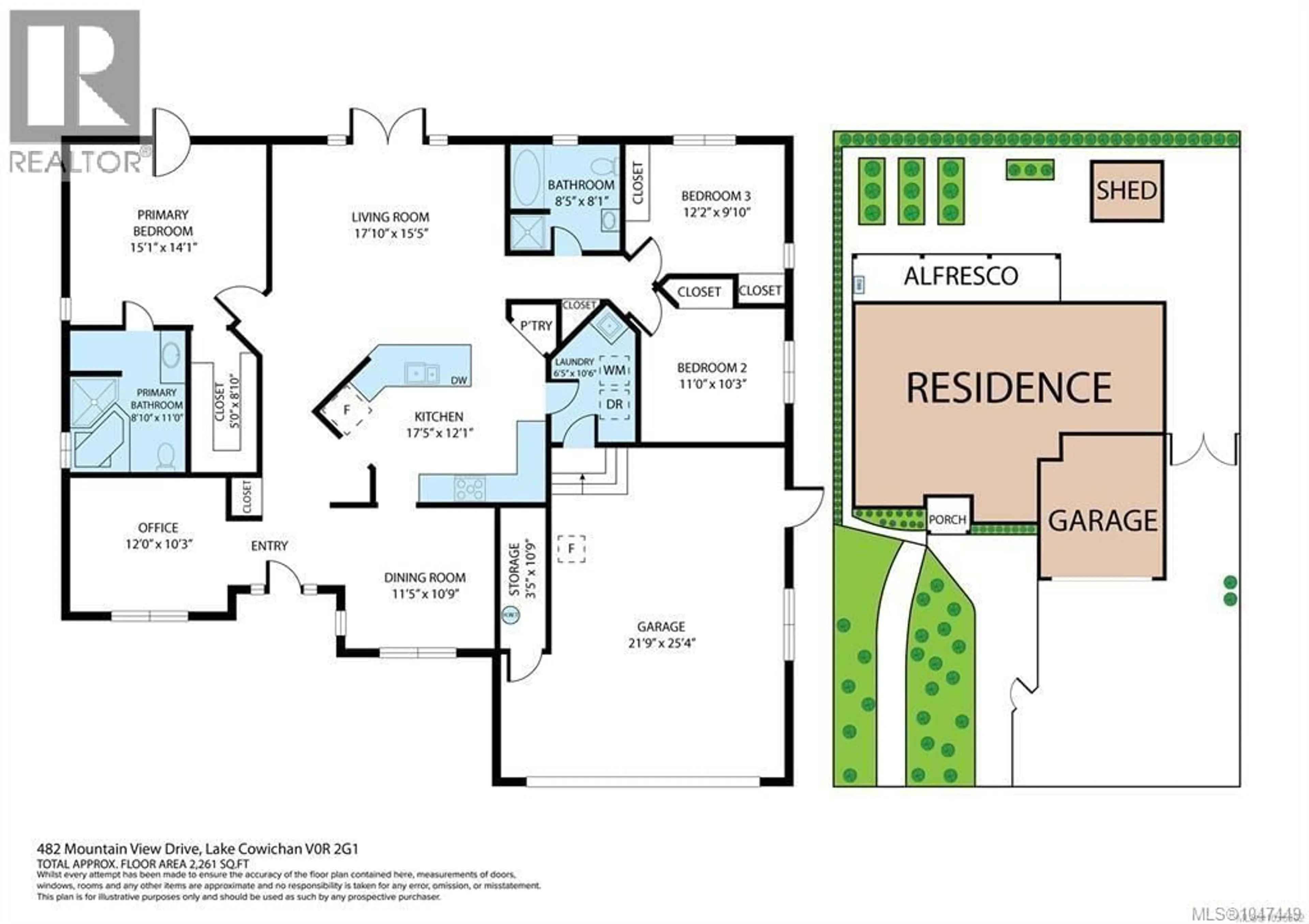 Floor plan for 482 MOUNTAIN VIEW DRIVE, Lake Cowichan British Columbia V0R2G1