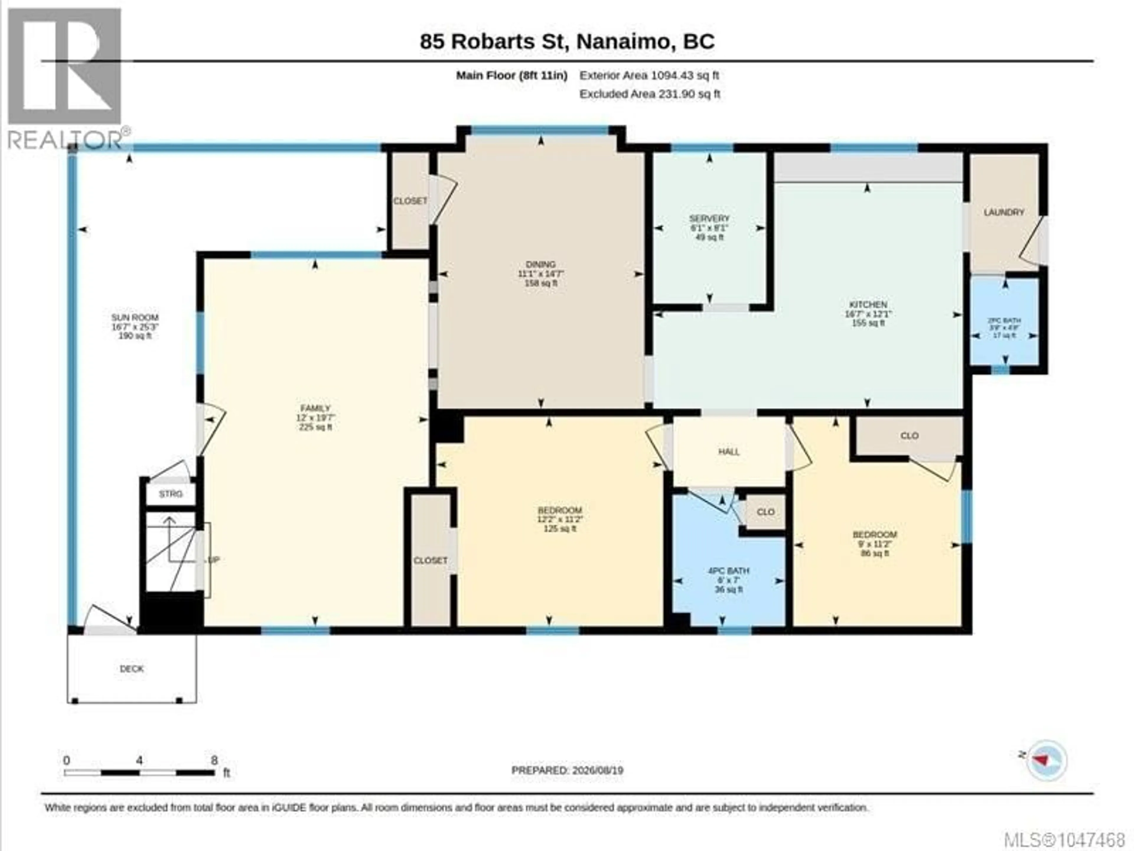Floor plan for 85 ROBARTS STREET, Nanaimo British Columbia V9R2S6