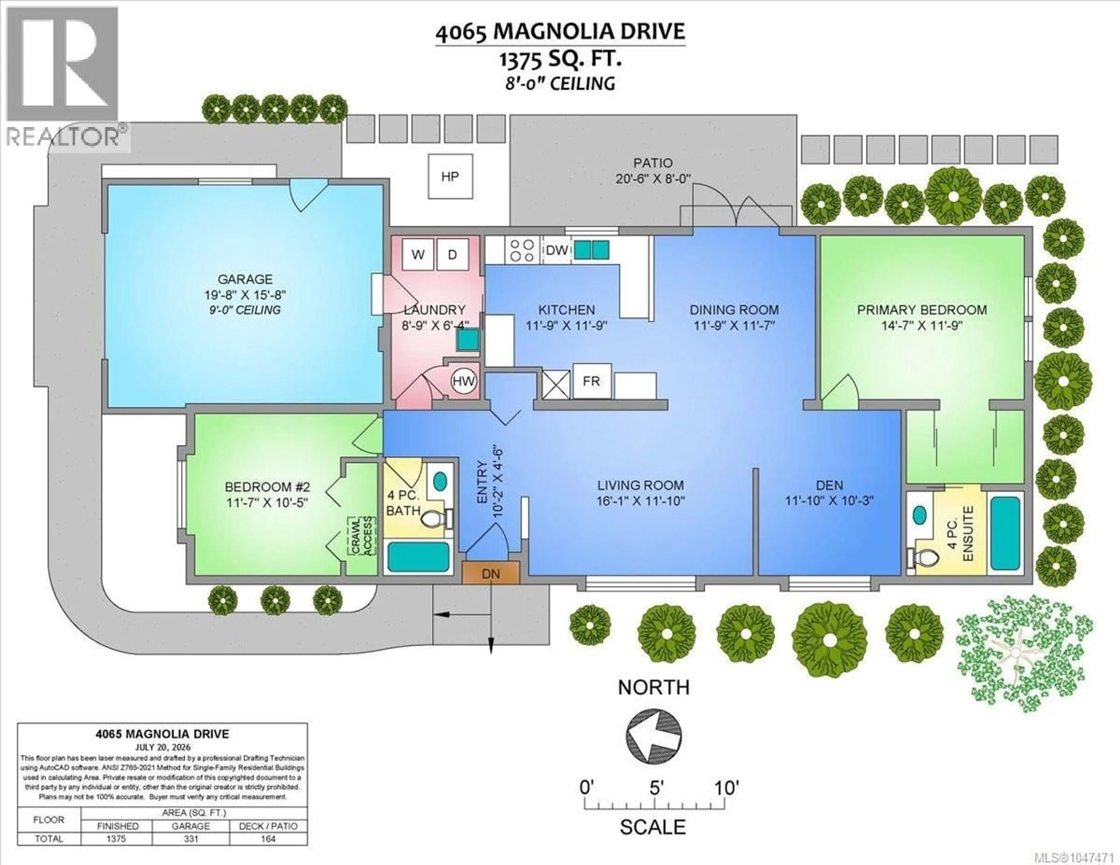 Floor plan for 4065 MAGNOLIA DRIVE, Nanaimo British Columbia V9T6B9