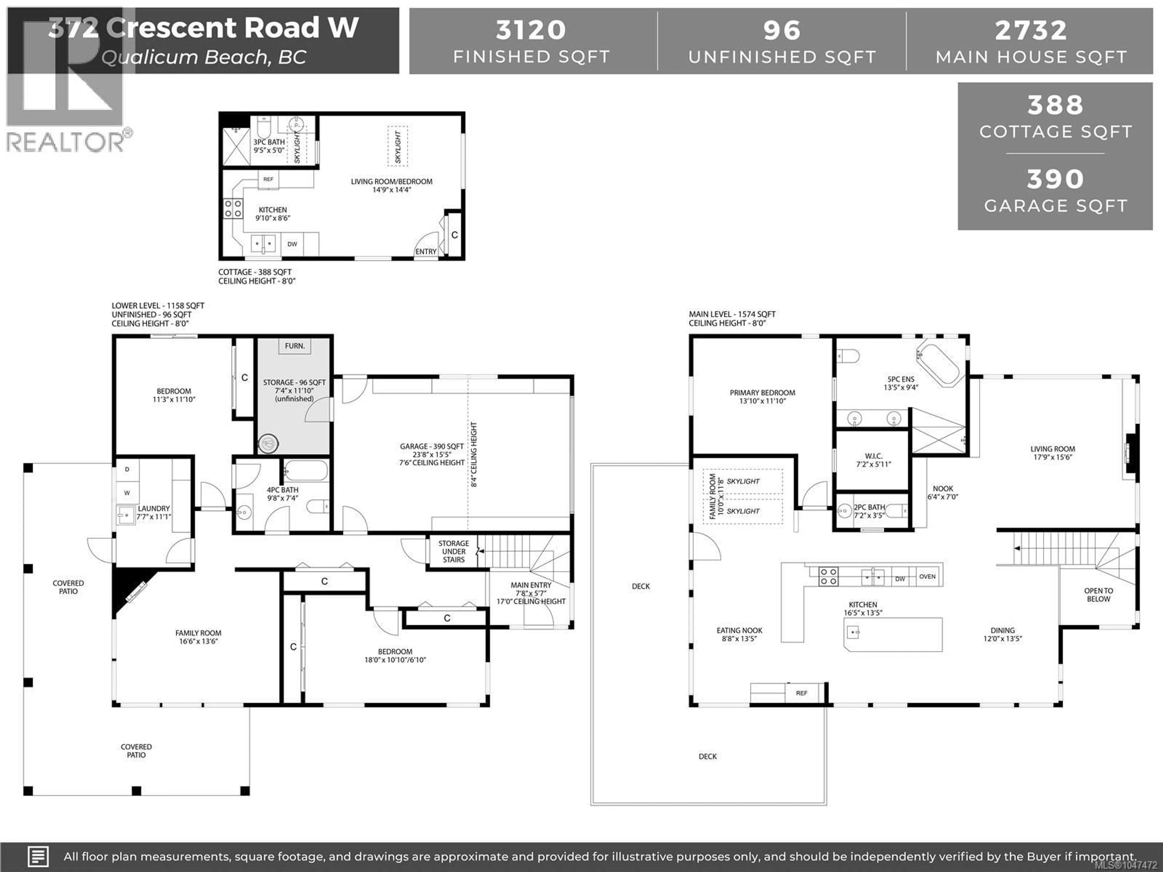 Floor plan for 372 CRESCENT ROAD WEST, Qualicum Beach British Columbia V9K1J7