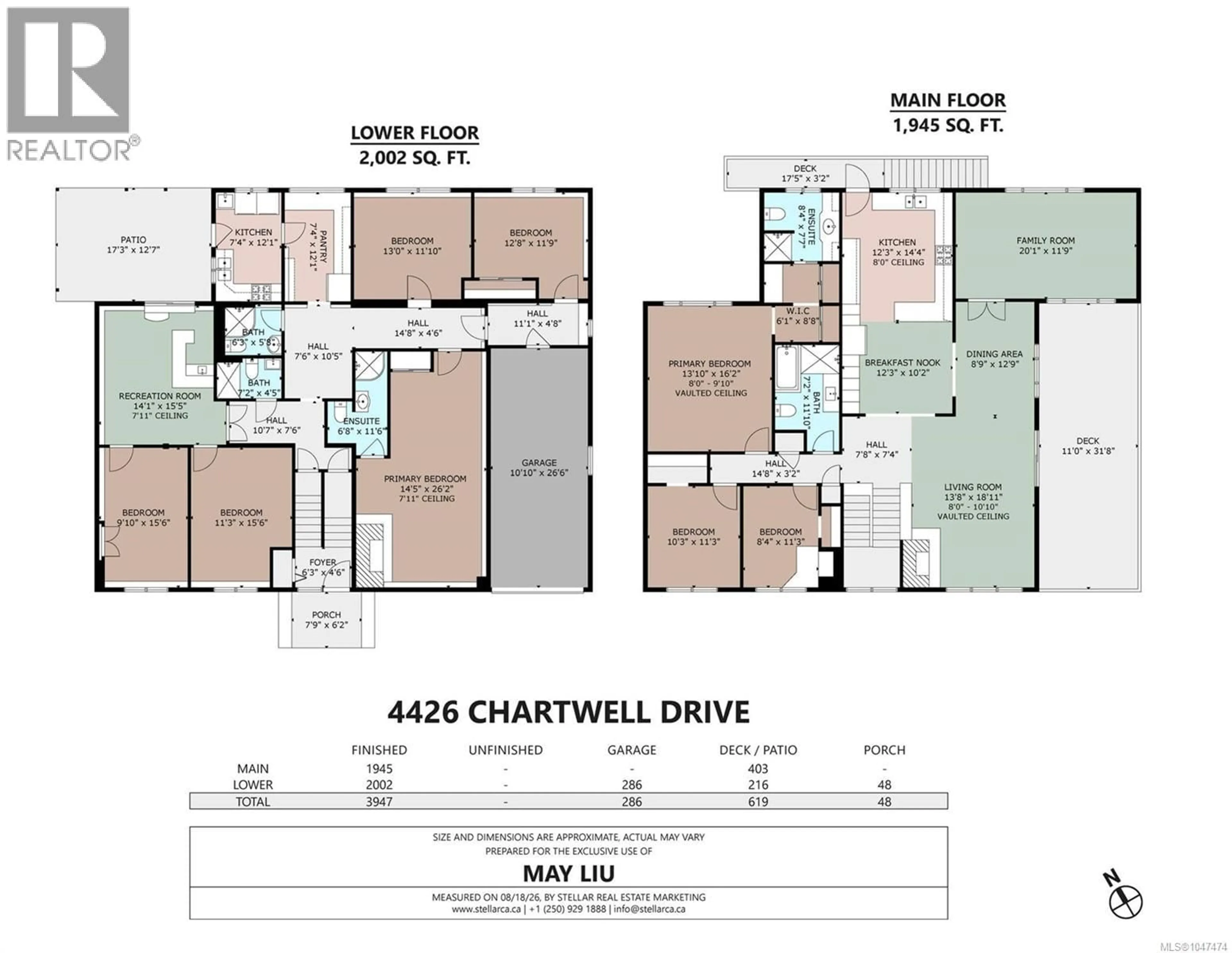 Floor plan for 4426 CHARTWELL DRIVE, Saanich British Columbia V8N2R3