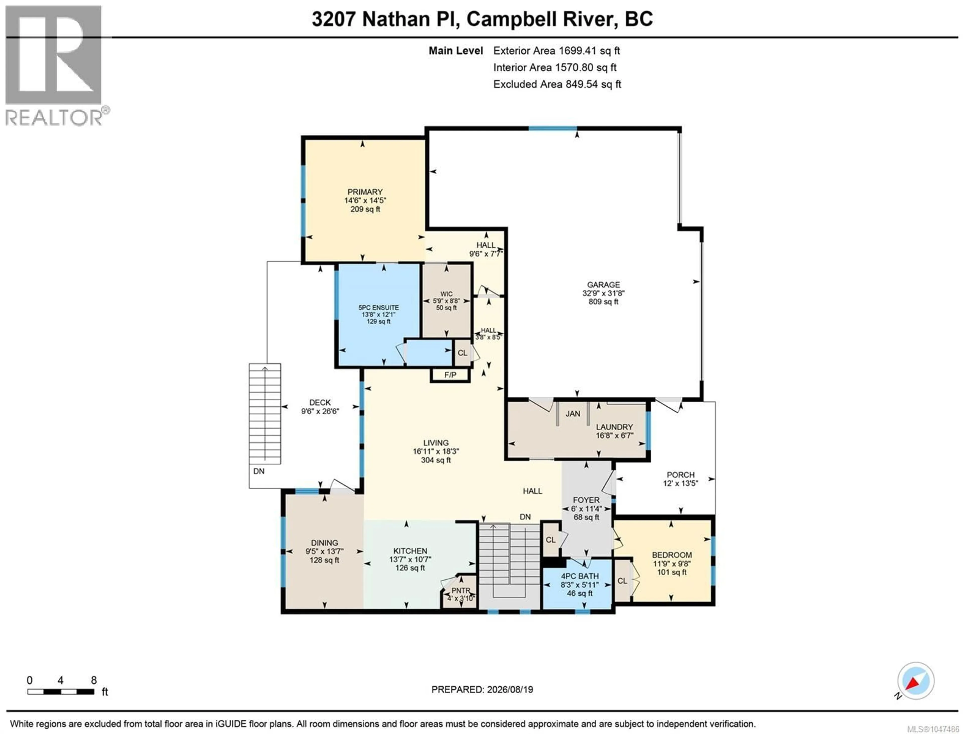 Floor plan for 3207 NATHAN PLACE, Campbell River British Columbia V9H0A9