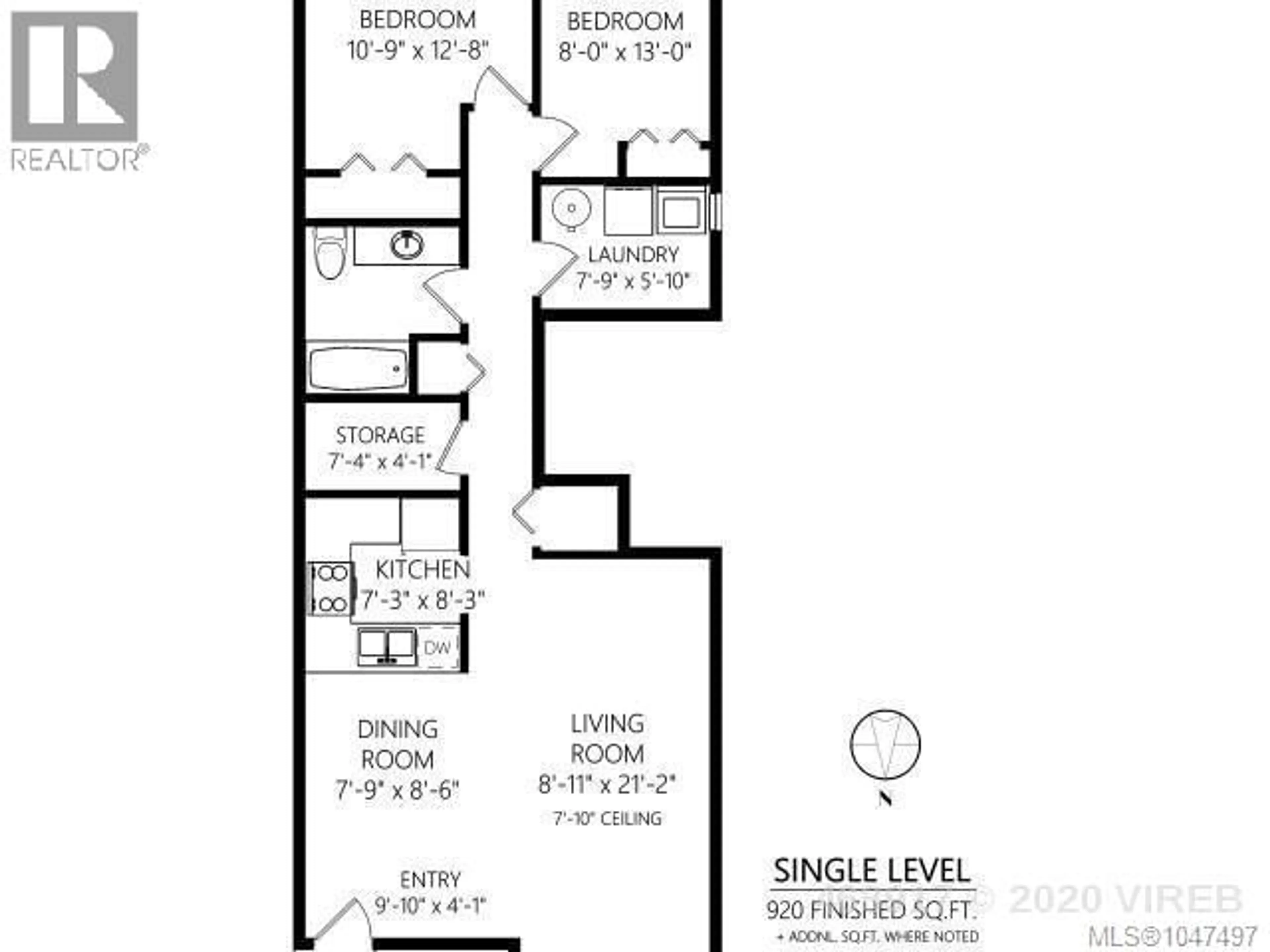 Floor plan for 1 - 274 HARWELL ROAD, Nanaimo British Columbia V9R6V1