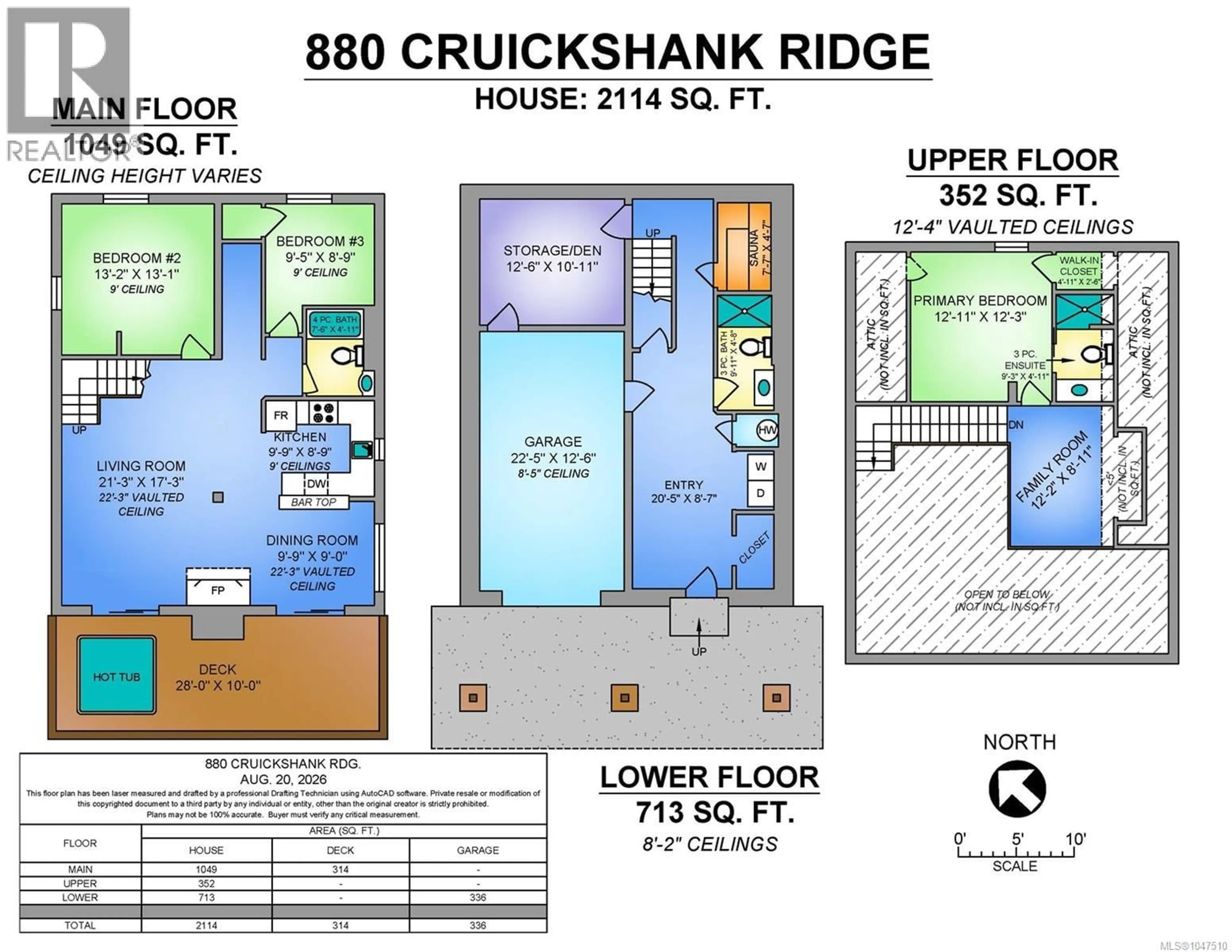 Floor plan for 880 CRUIKSHANK RIDGE, Courtenay British Columbia V9J1L0