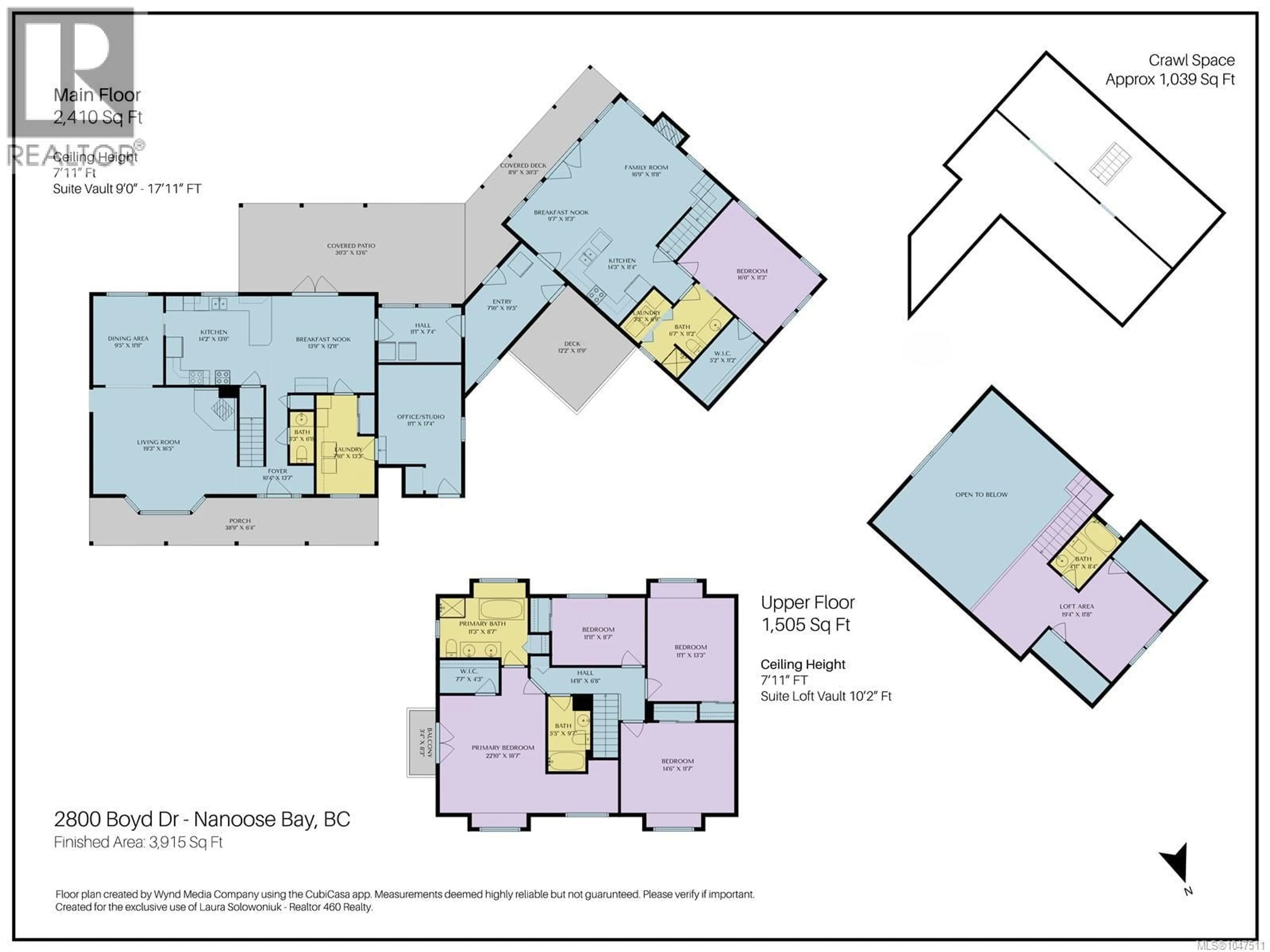Floor plan for 2800 BOYD DRIVE, Nanoose Bay British Columbia V9P9E9