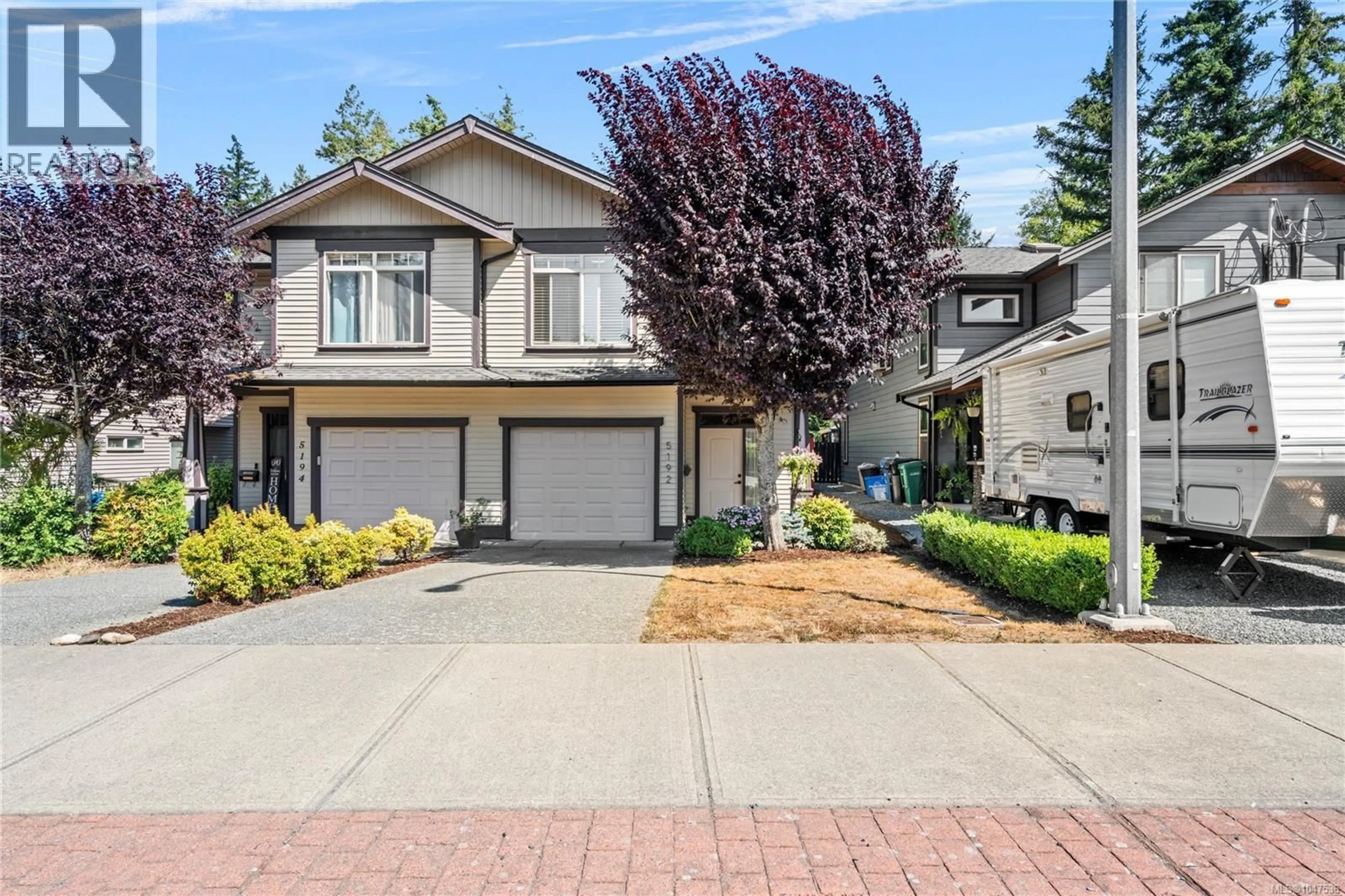 Home with vinyl exterior material, street for 5192 DUNSTER ROAD, Nanaimo British Columbia V9T2Z2