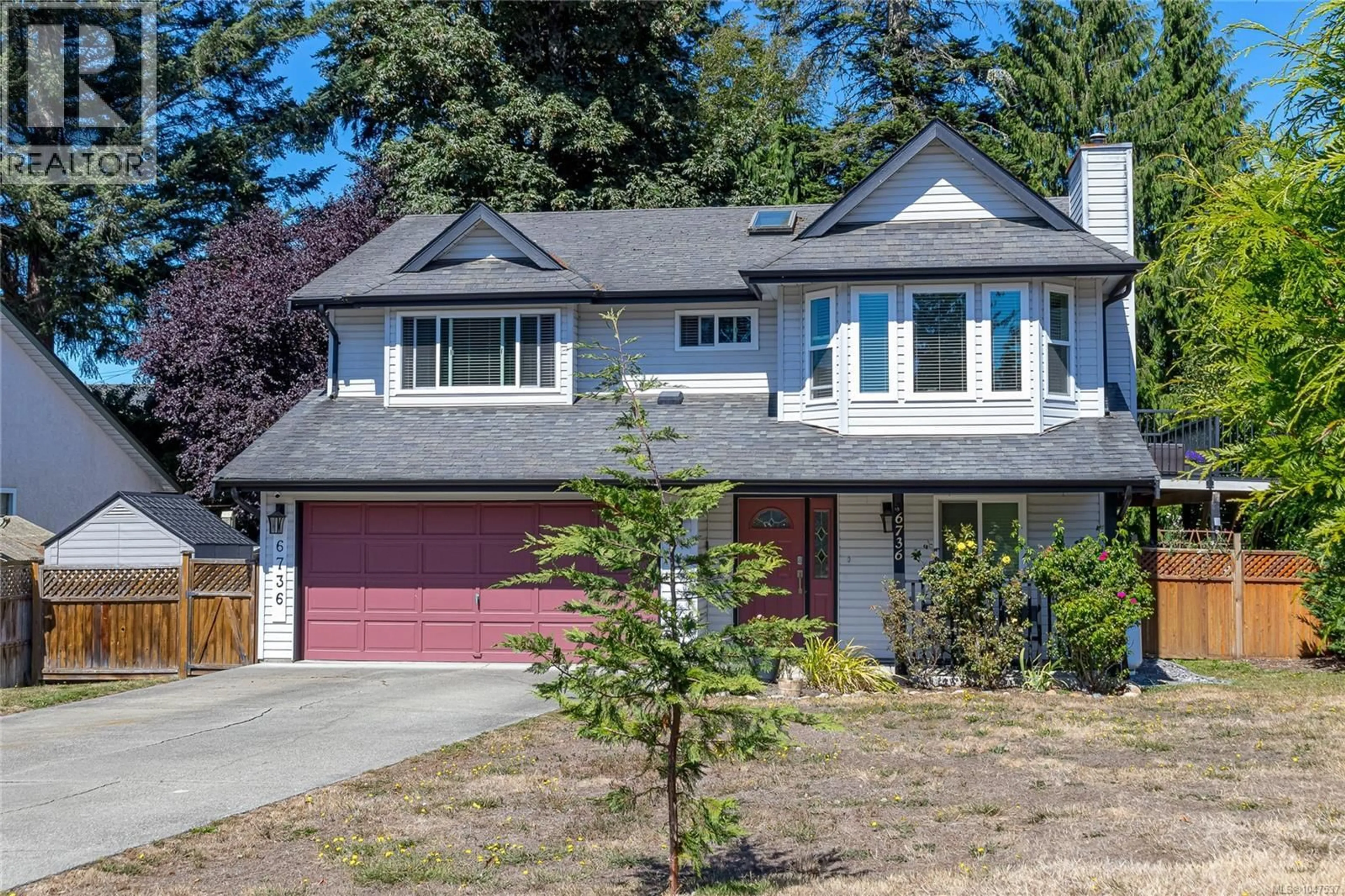 Home with vinyl exterior material, street for 6736 RHODONITE DRIVE, Sooke British Columbia V9Z0H5