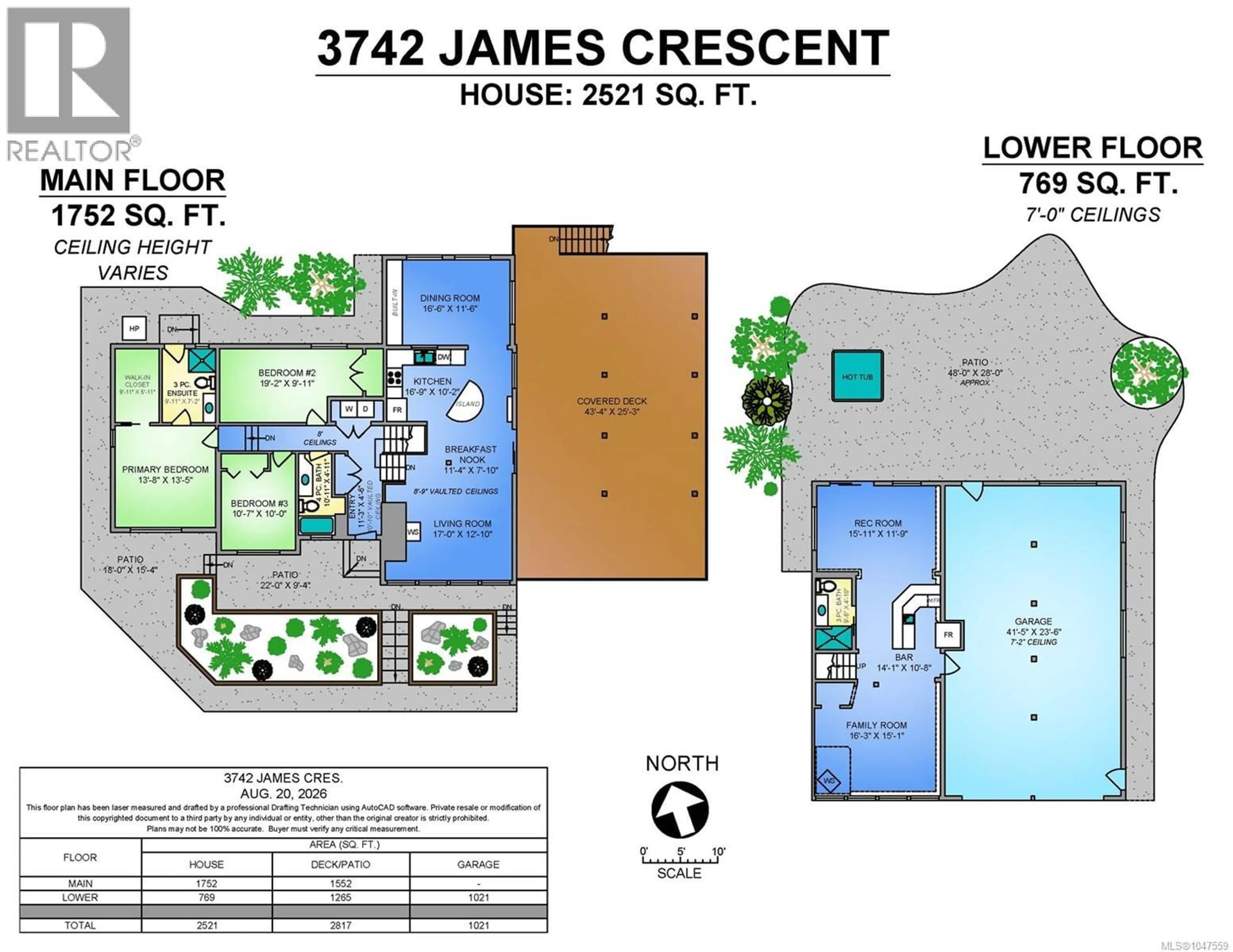 Floor plan for 3742 JAMES CRESCENT, Black Creek British Columbia V9J1E9