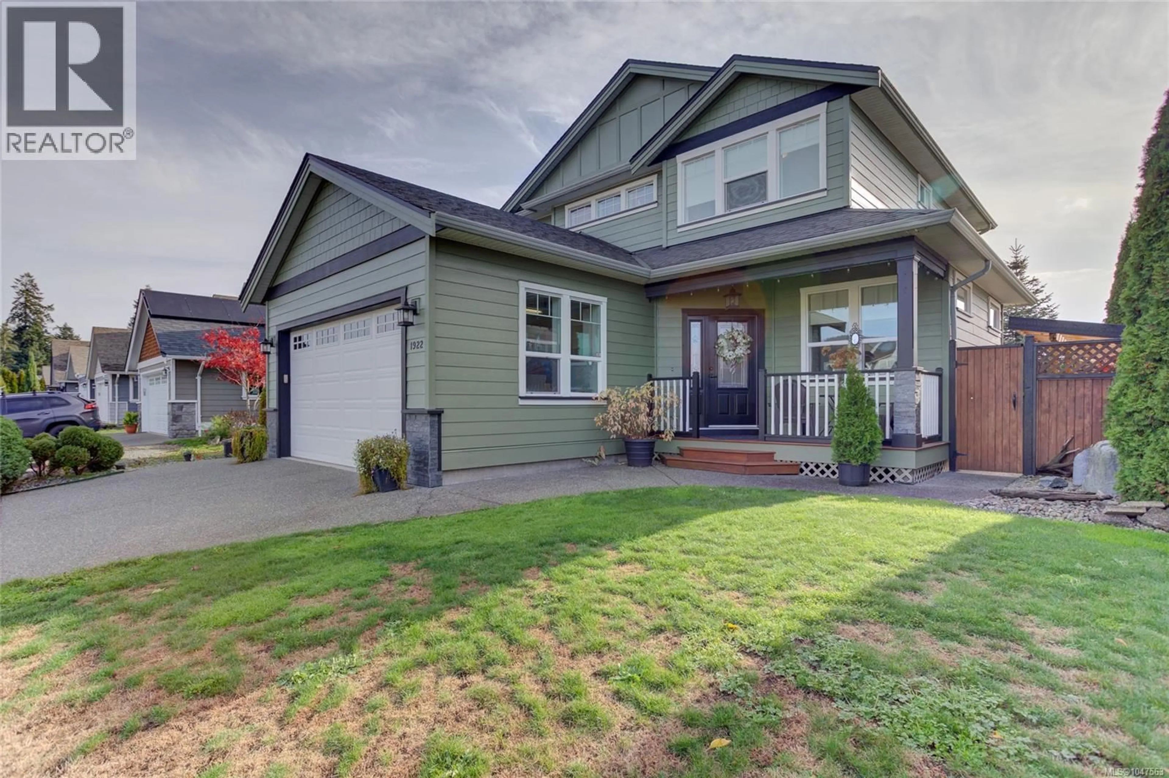 Home with vinyl exterior material, street for 1922 FALCON CRESCENT, Cowichan Bay British Columbia V0R1N1