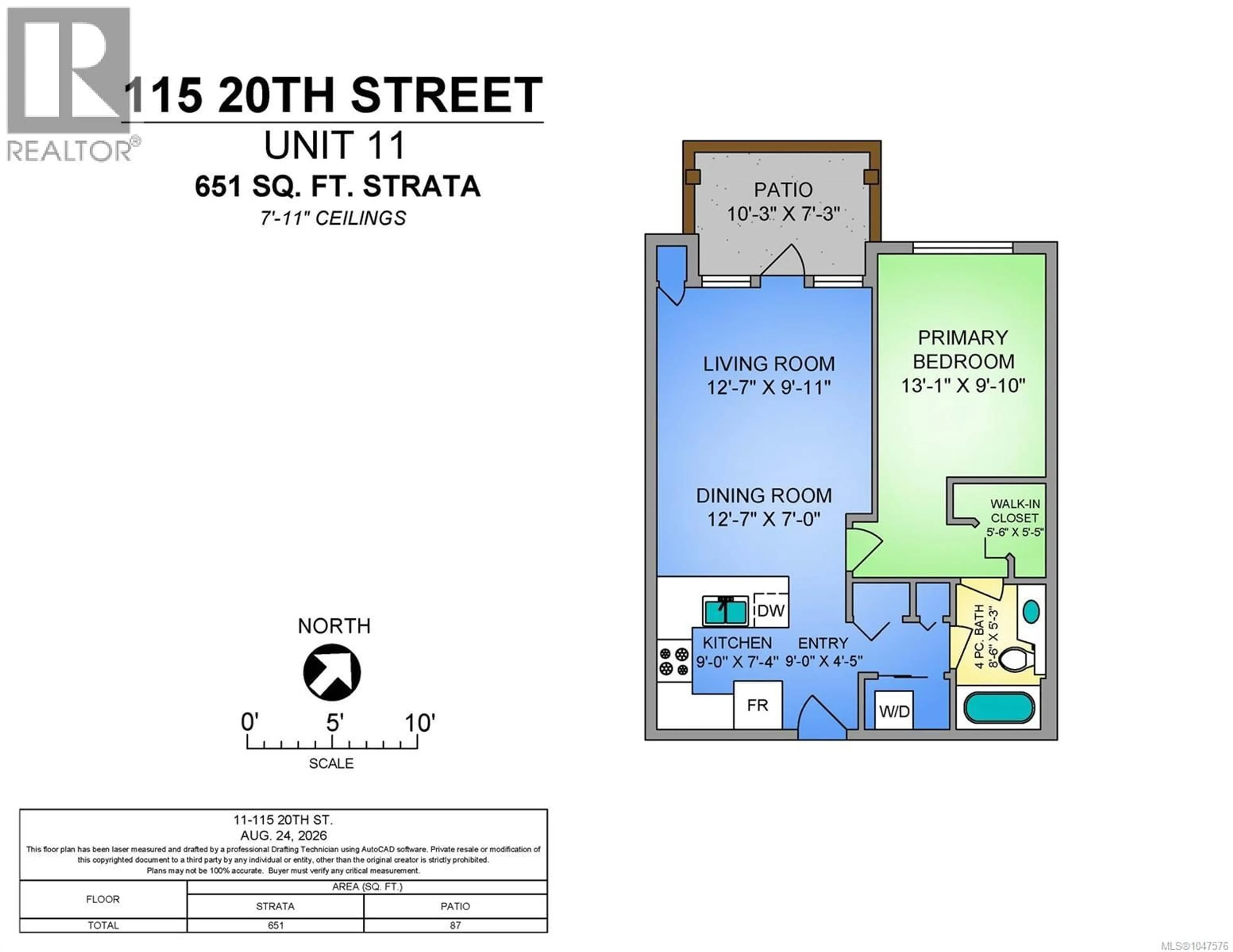 Floor plan for 11 - 115 20TH STREET, Courtenay British Columbia V9N8B1