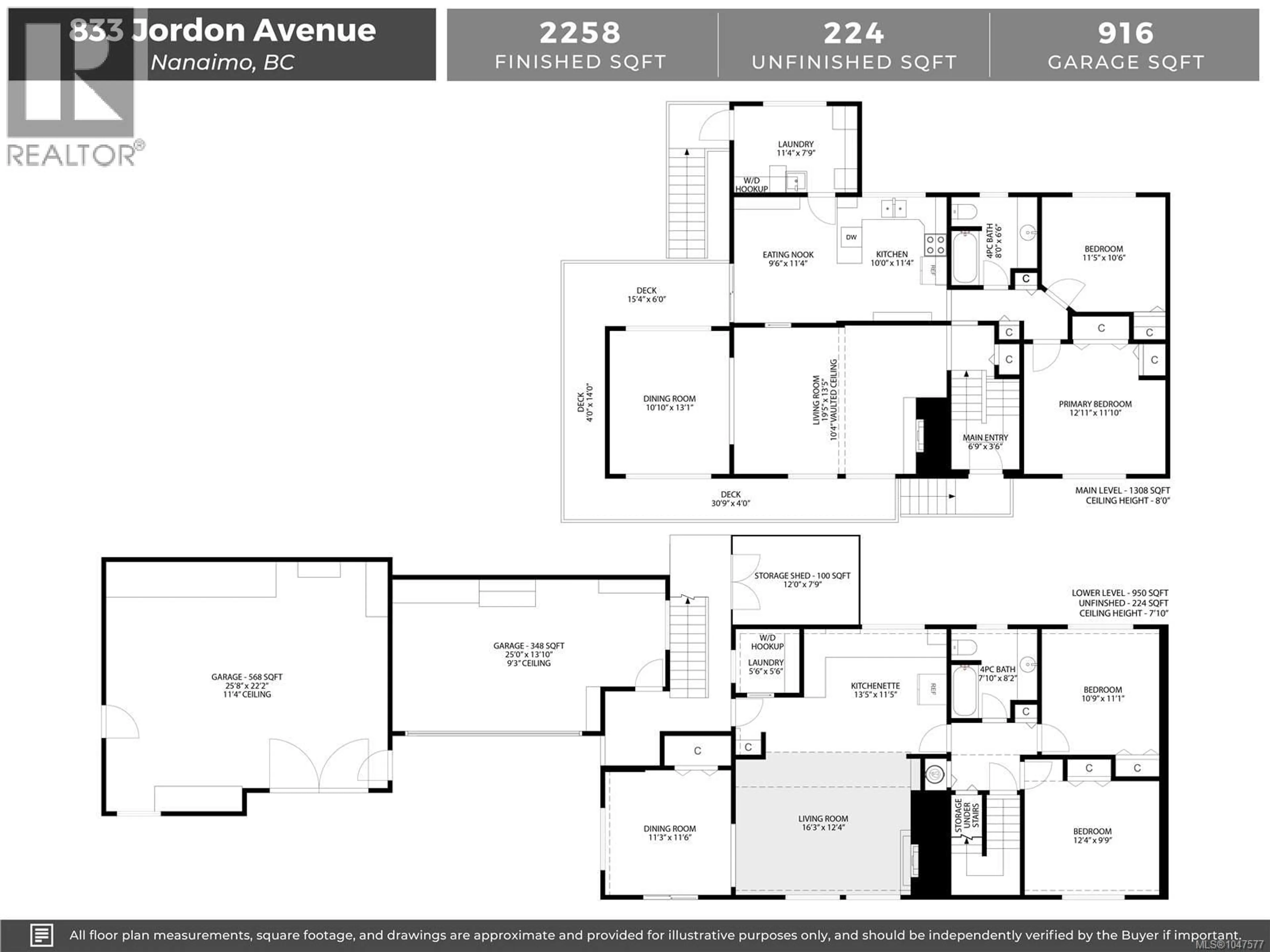 Floor plan for 833 JORDON AVENUE, Nanaimo British Columbia V9R4G9