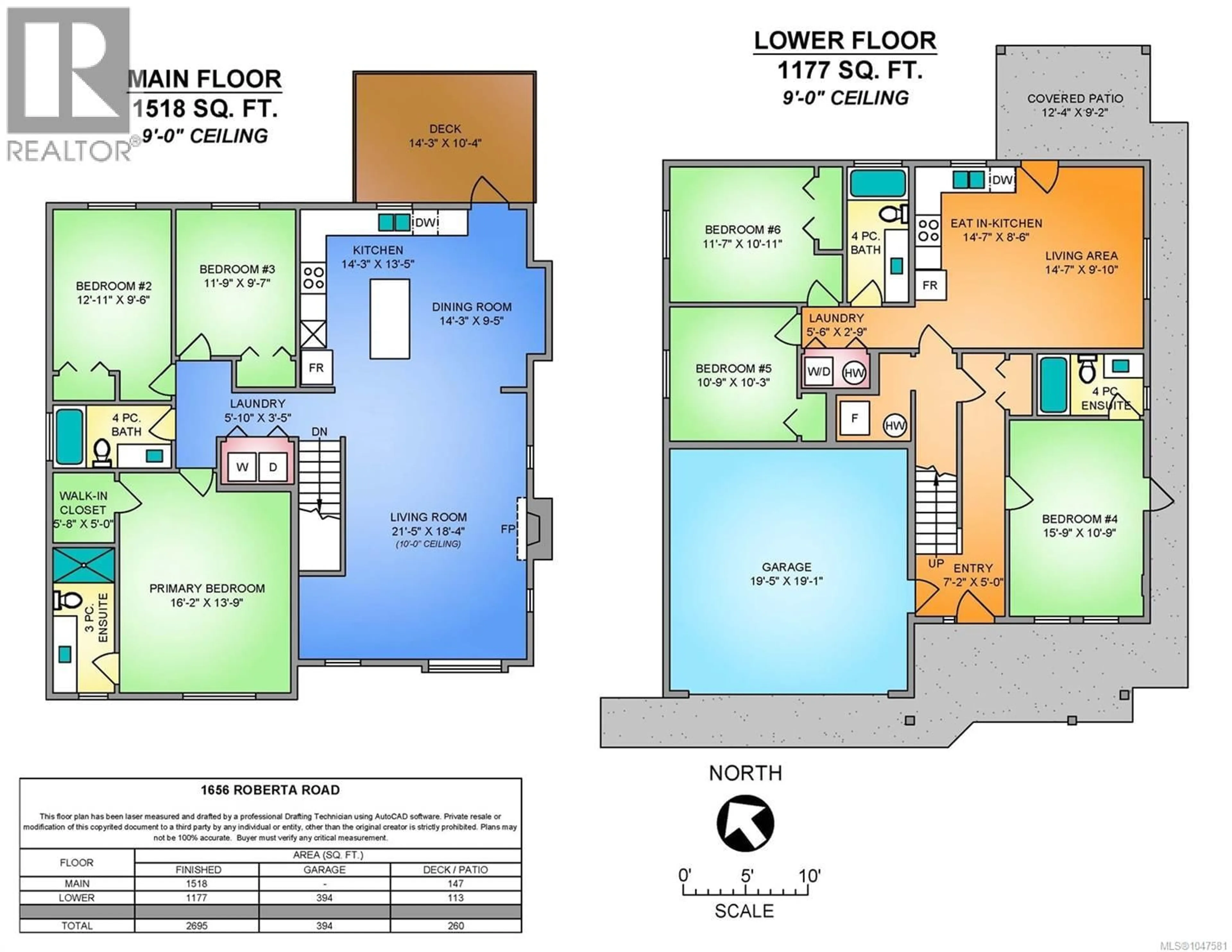 Floor plan for 1656 ROBERTA ROAD SOUTH, Nanaimo British Columbia V9X0B6