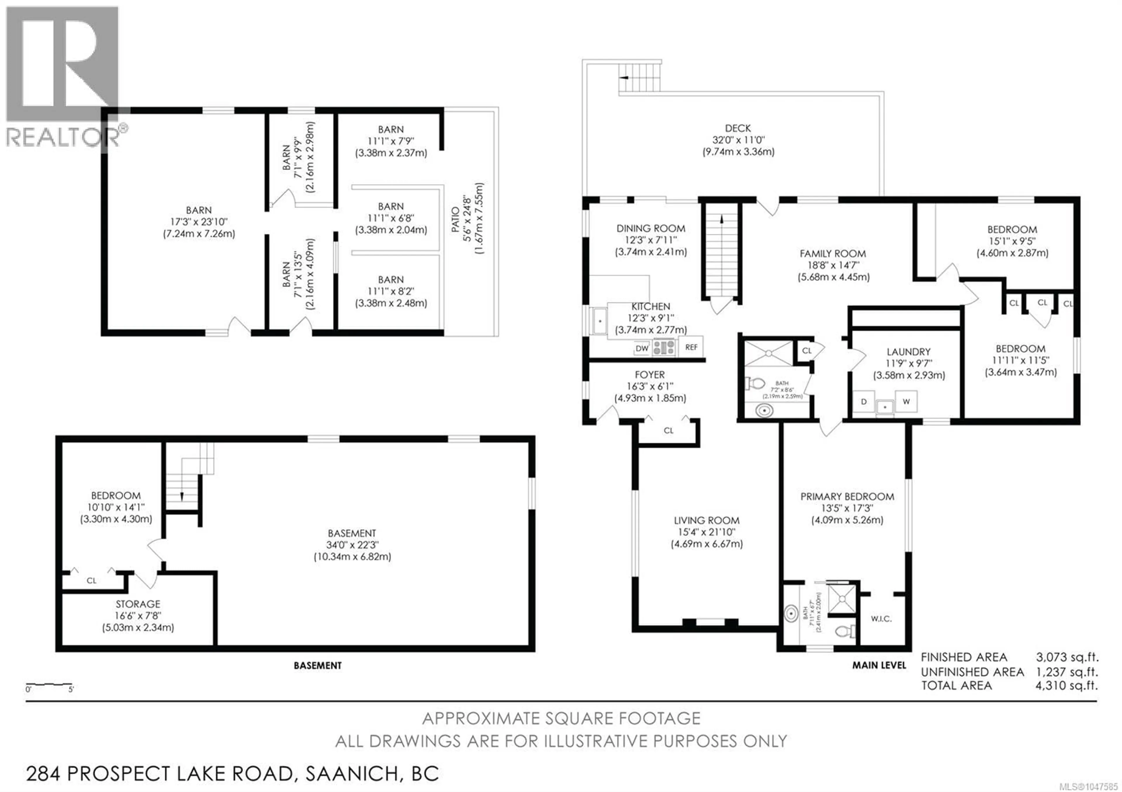 Floor plan for 284 PROSPECT LAKE ROAD, Saanich British Columbia V9E1J7