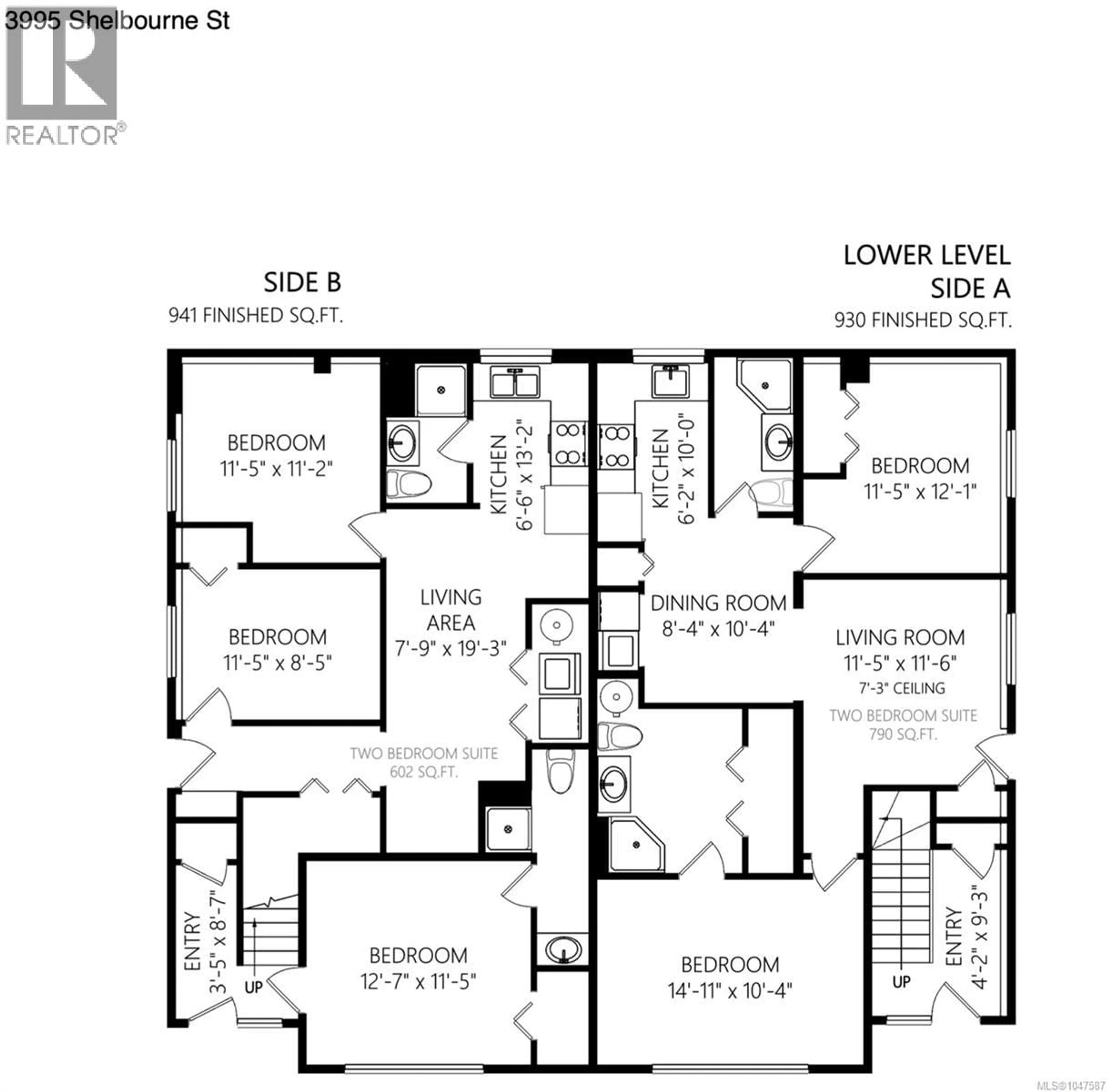 Floor plan for 3995 SHELBOURNE STREET, Saanich British Columbia V8N3E1