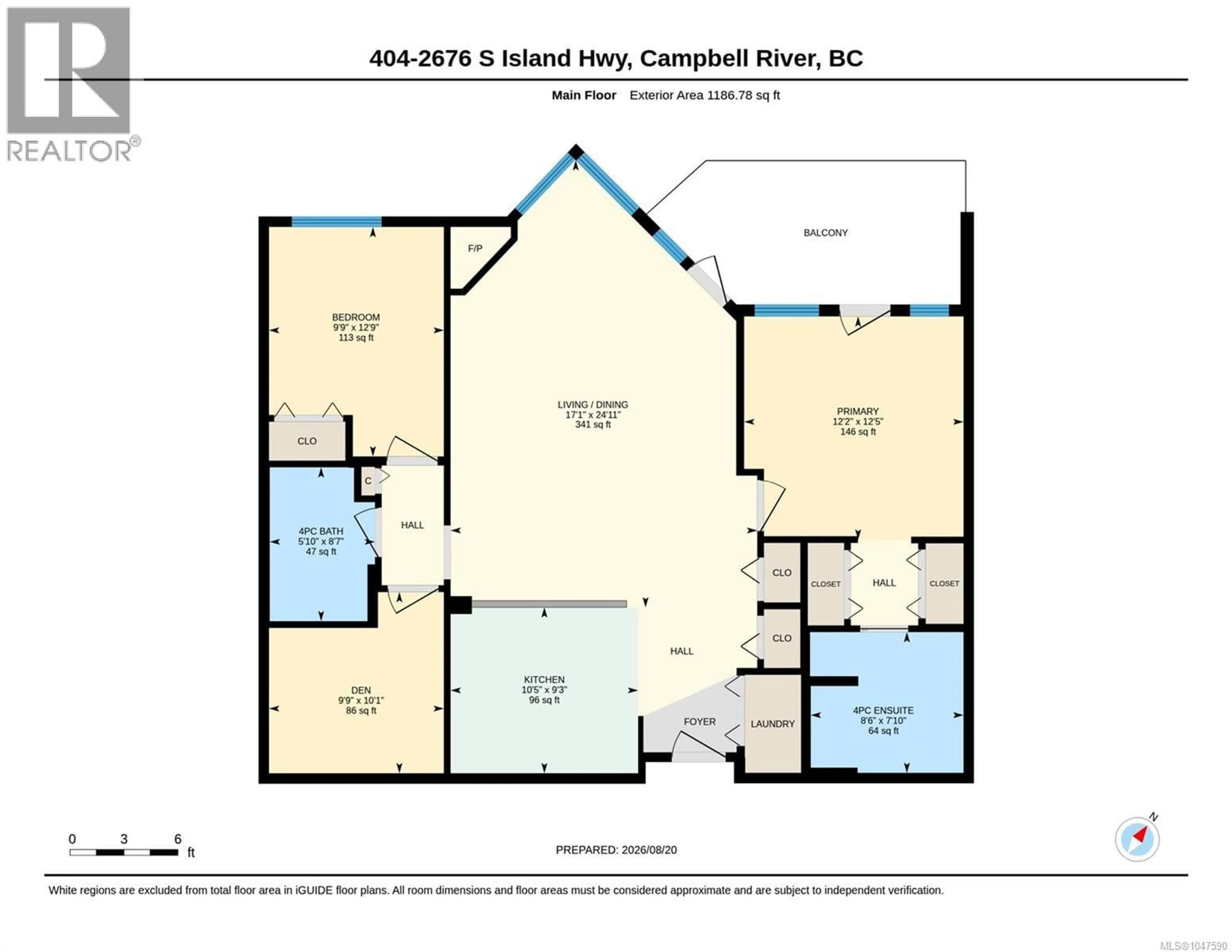 Floor plan for 404 - 2676 ISLAND HIGHWAY SOUTH, Campbell River British Columbia V9W3C7