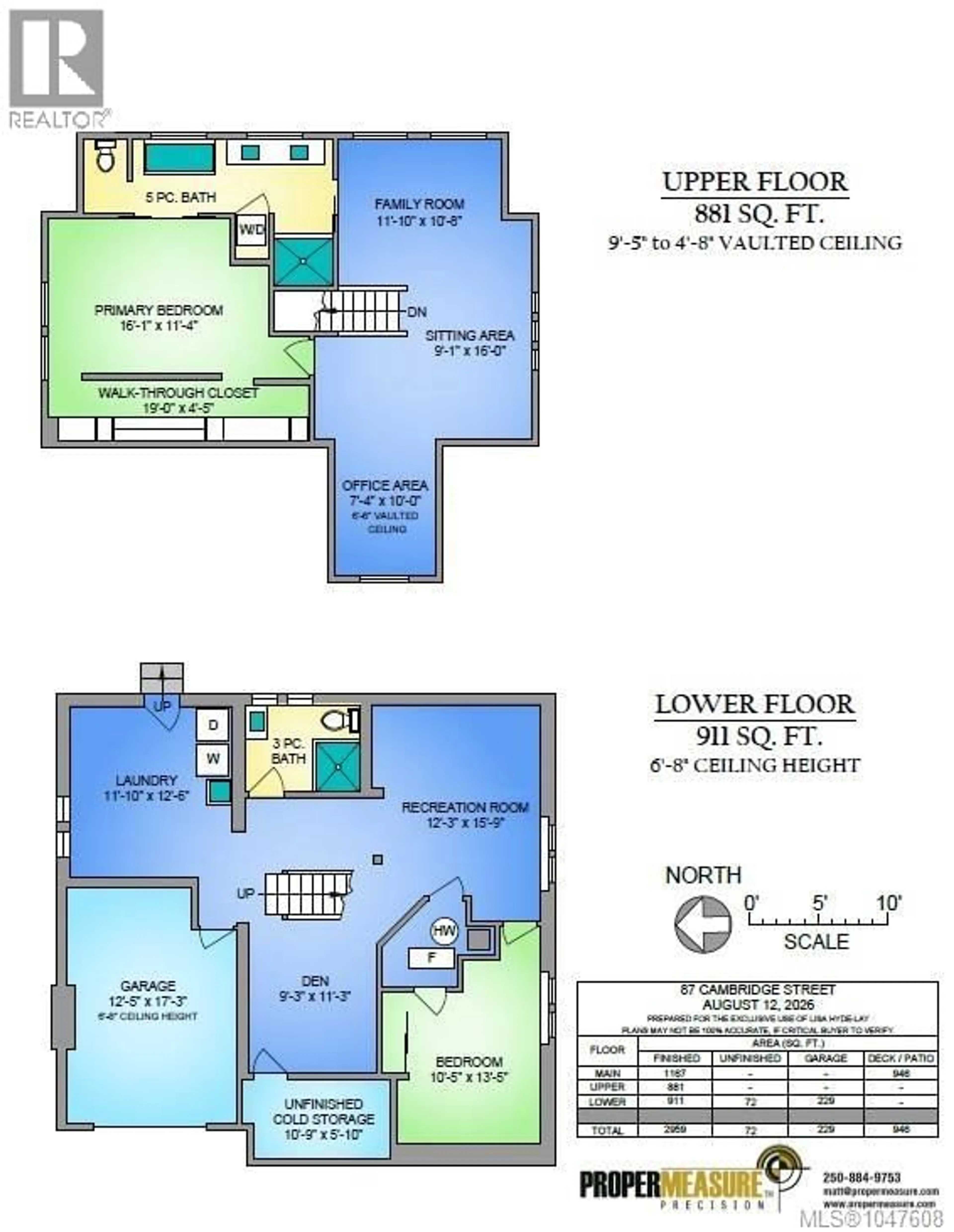 Floor plan for 87 CAMBRIDGE STREET, Victoria British Columbia V9A5K9