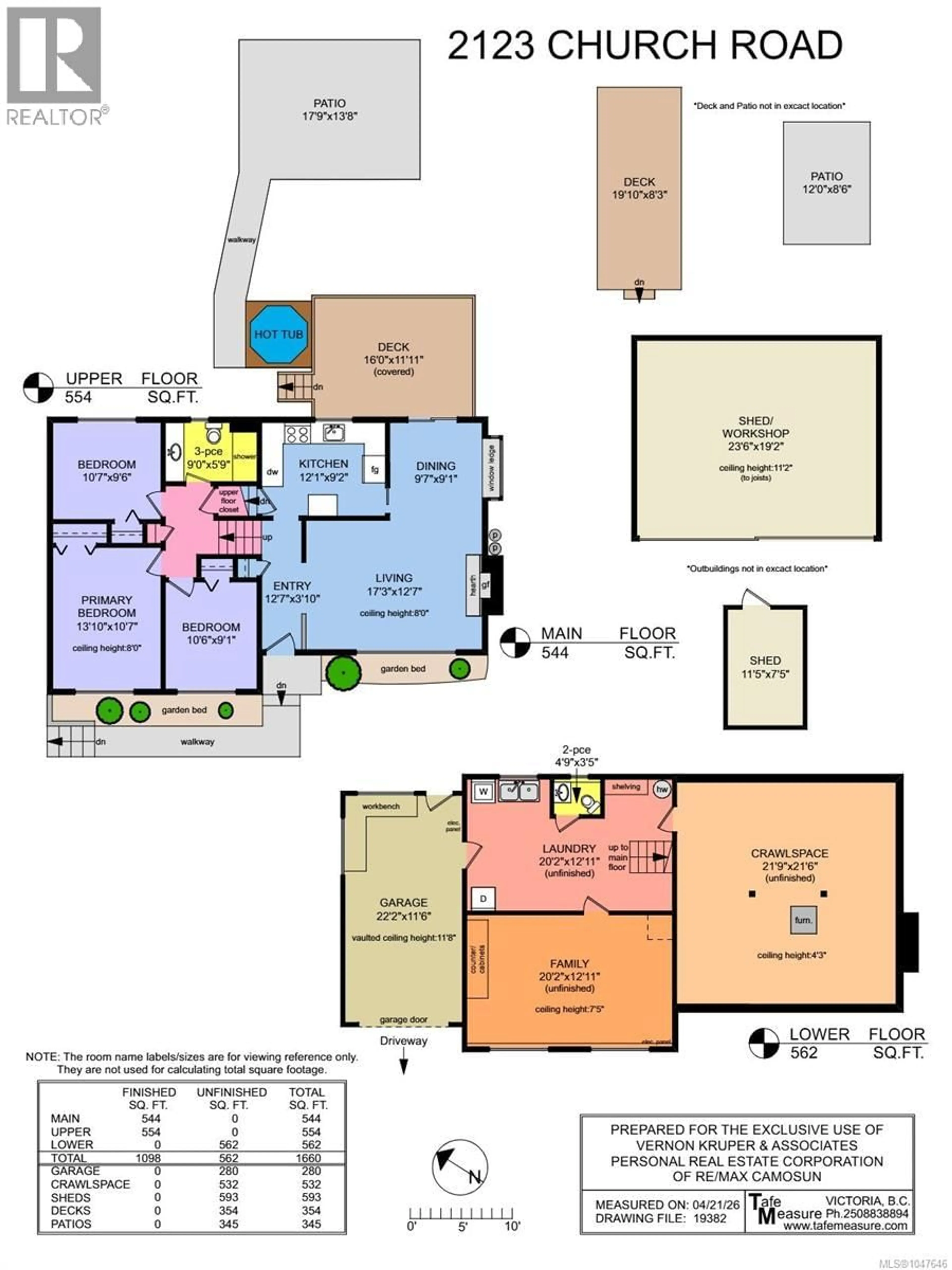 Floor plan for 2123 CHURCH ROAD, Sooke British Columbia V9Z0W7