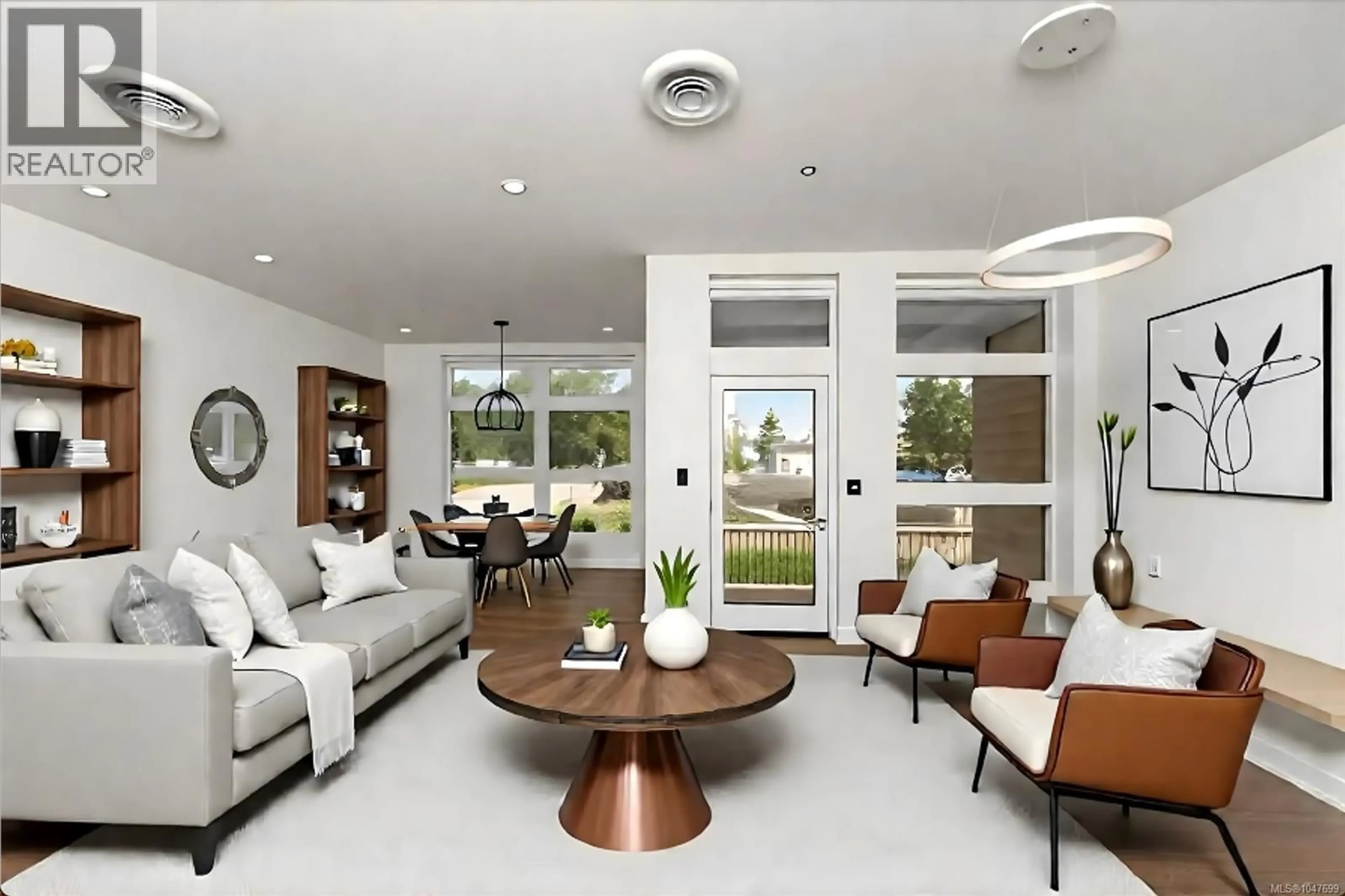 Living room with furniture, ceramic/tile floor for 105 - 9570 FIFTH STREET, Sidney British Columbia V8L2W5
