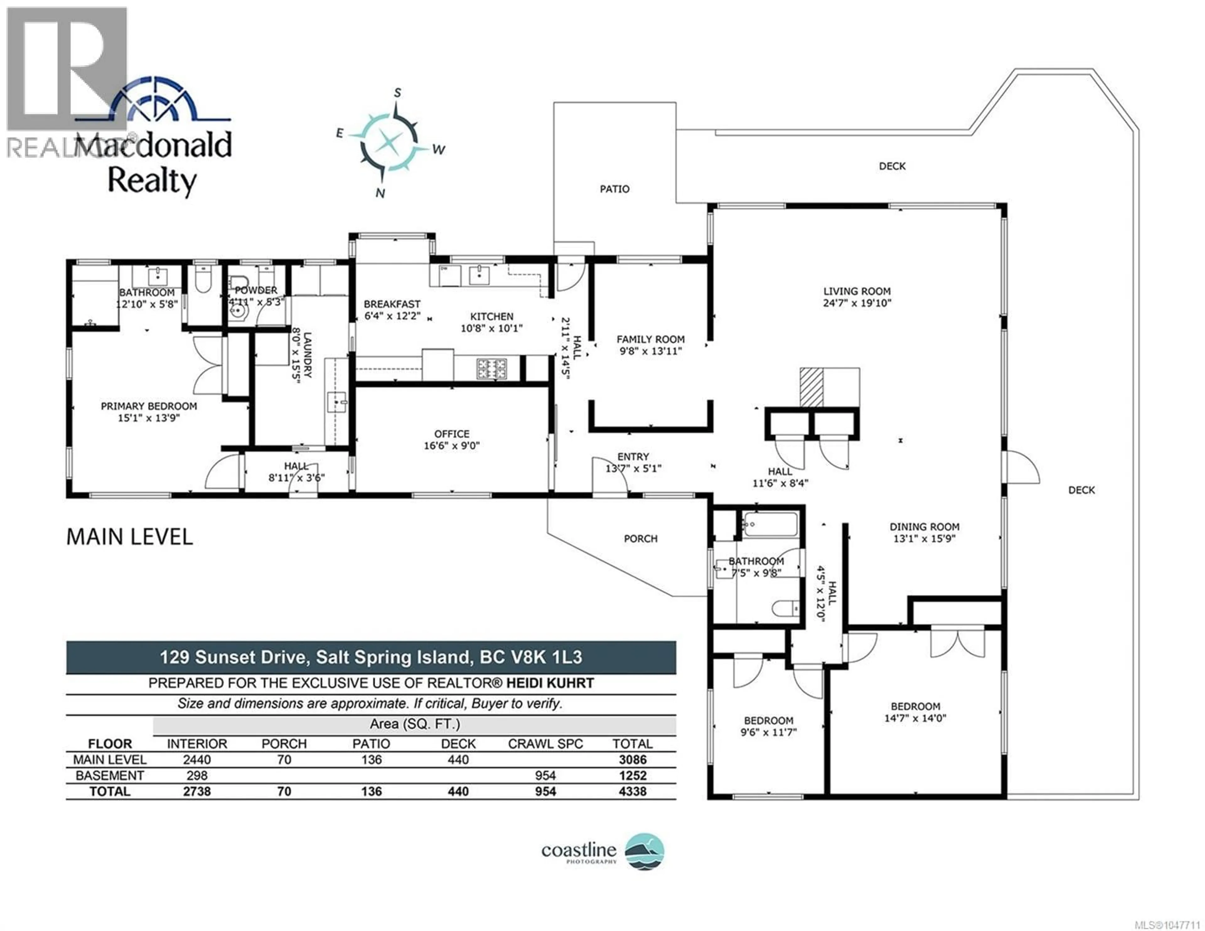 Floor plan for 129 SUNSET DRIVE, Salt Spring British Columbia V8K1L3