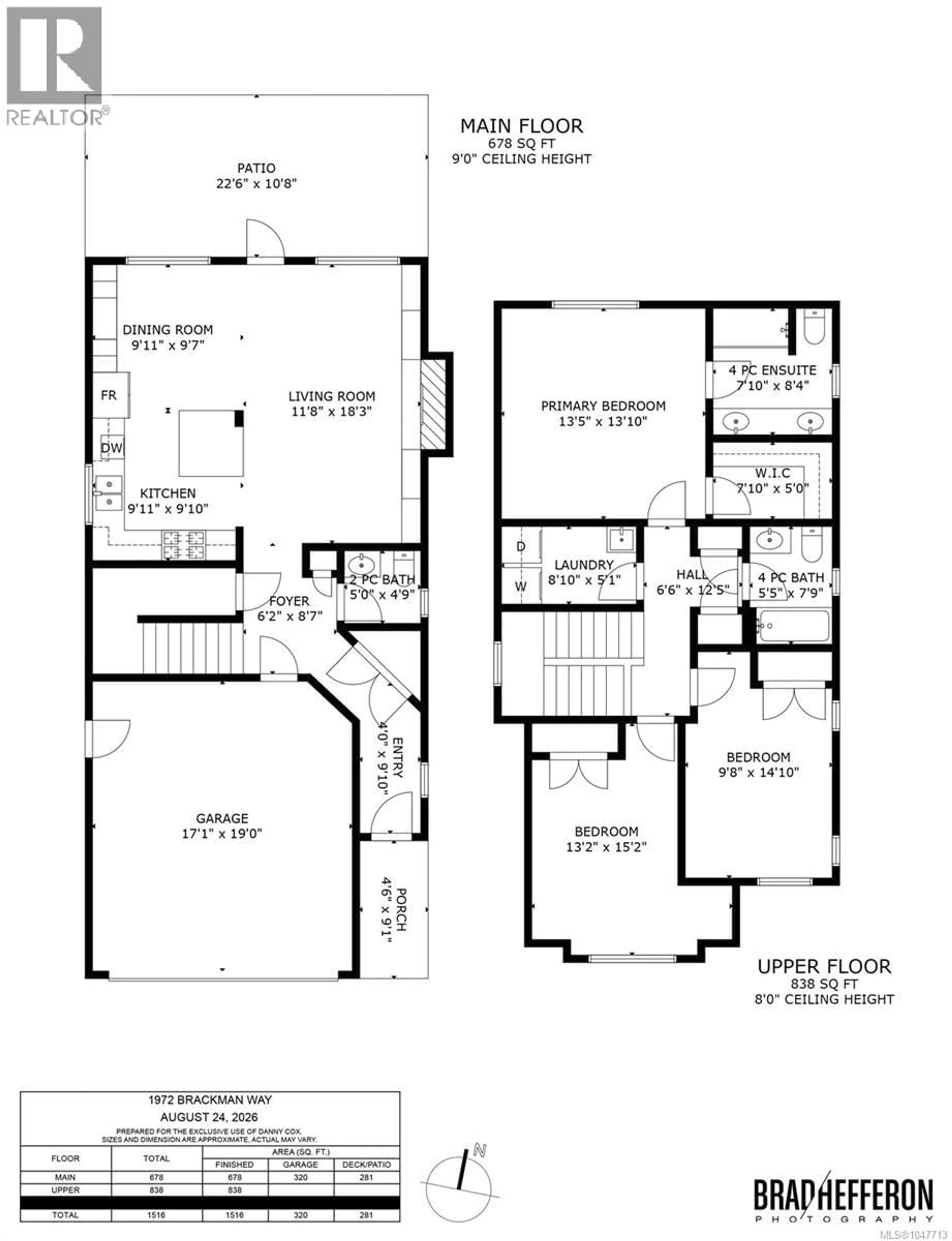 Floor plan for 1972 BRACKMAN WAY, North Saanich British Columbia V8L0C2