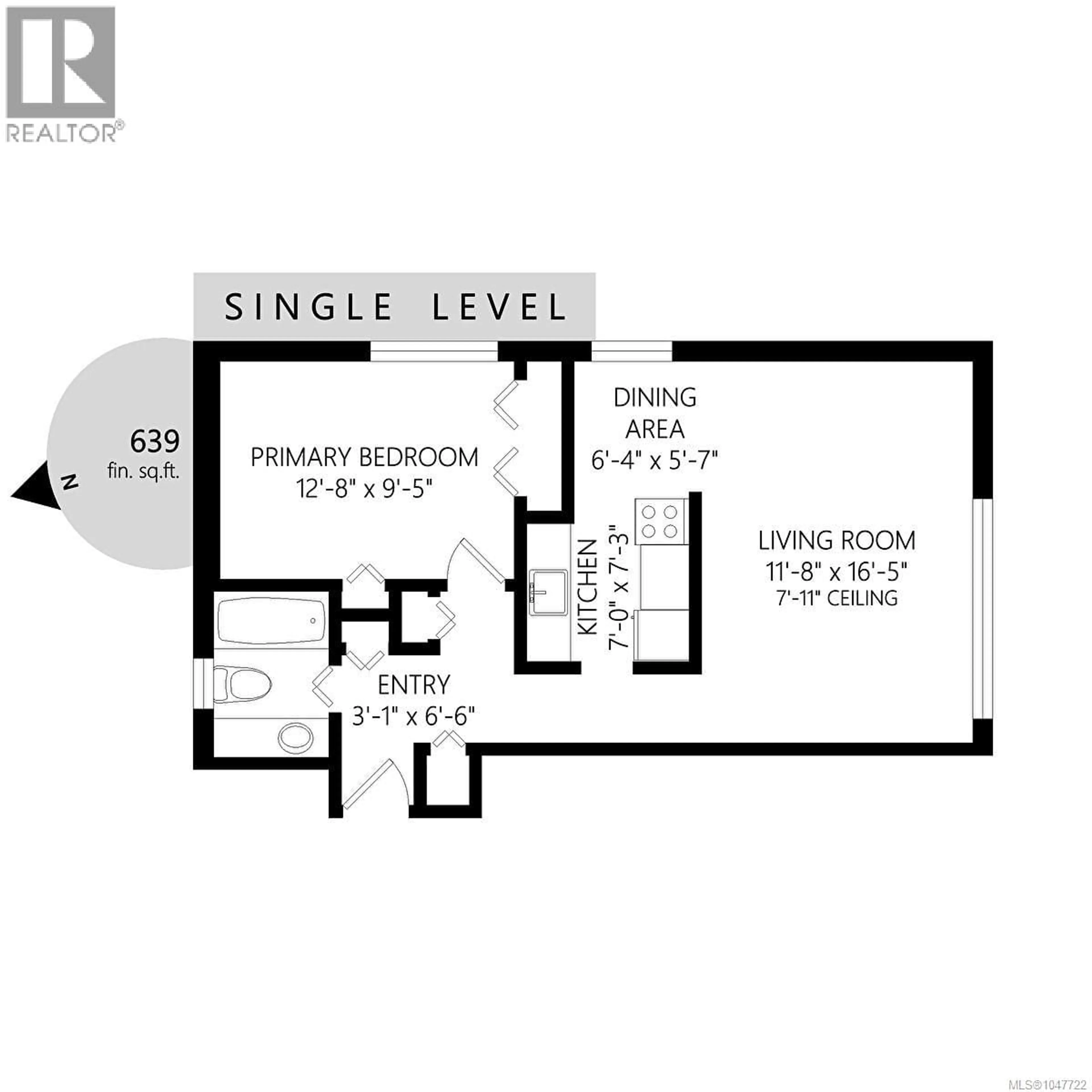 Floor plan for 101 - 1000 MCCLURE STREET, Victoria British Columbia V8V3E9