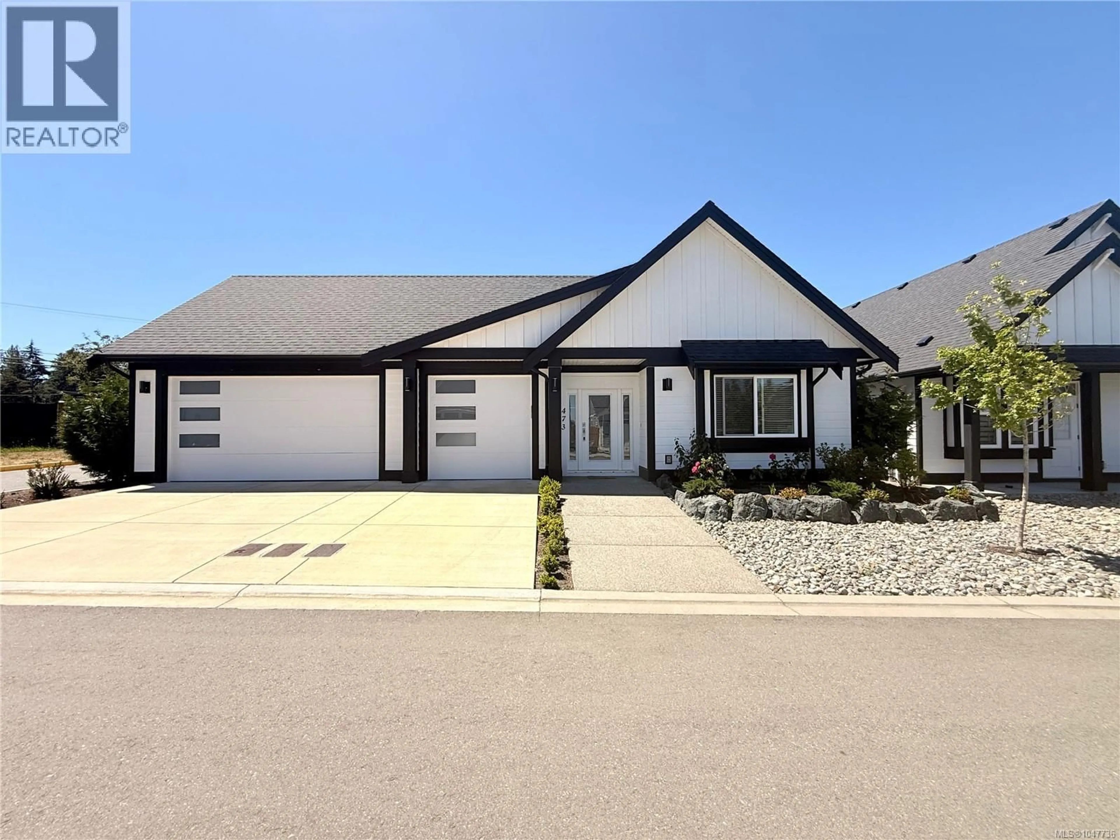 Home with vinyl exterior material, street for 473 HAMPSTEAD STREET, Parksville British Columbia V9P2T7