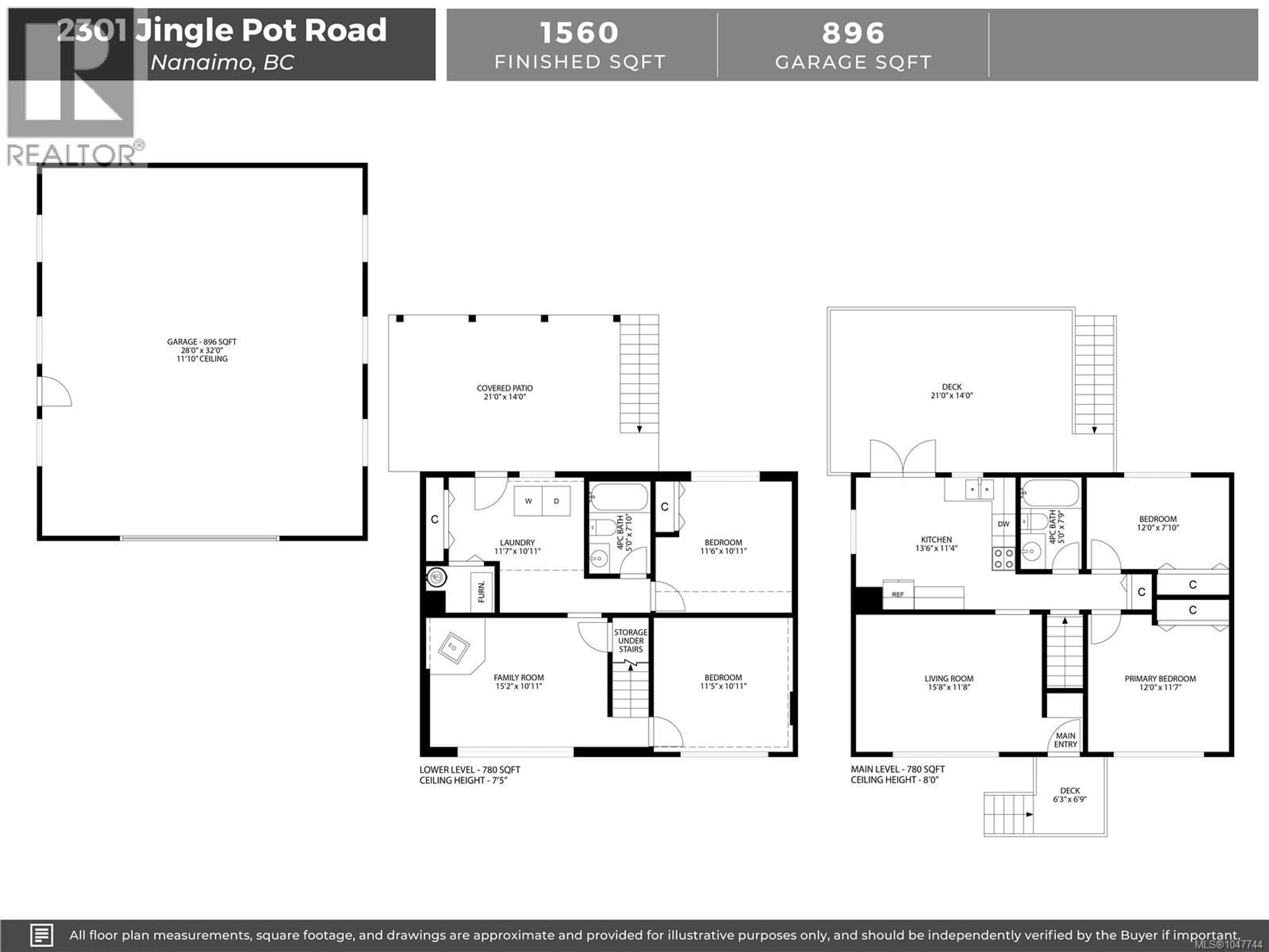 Floor plan for 2301 JINGLE POT ROAD, Nanaimo British Columbia V9R6W2
