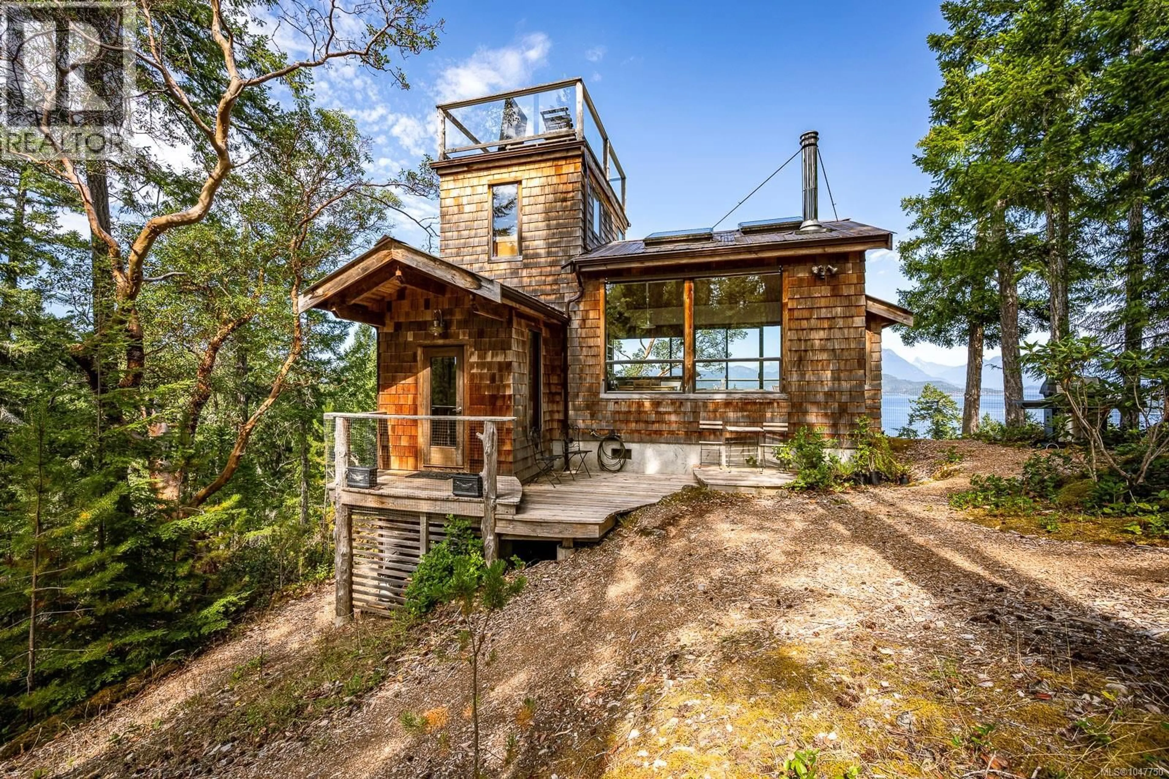 Home with brick exterior material, mountain view for 1710 TIBER BAY ROAD, Cortes Island British Columbia V0P1K0