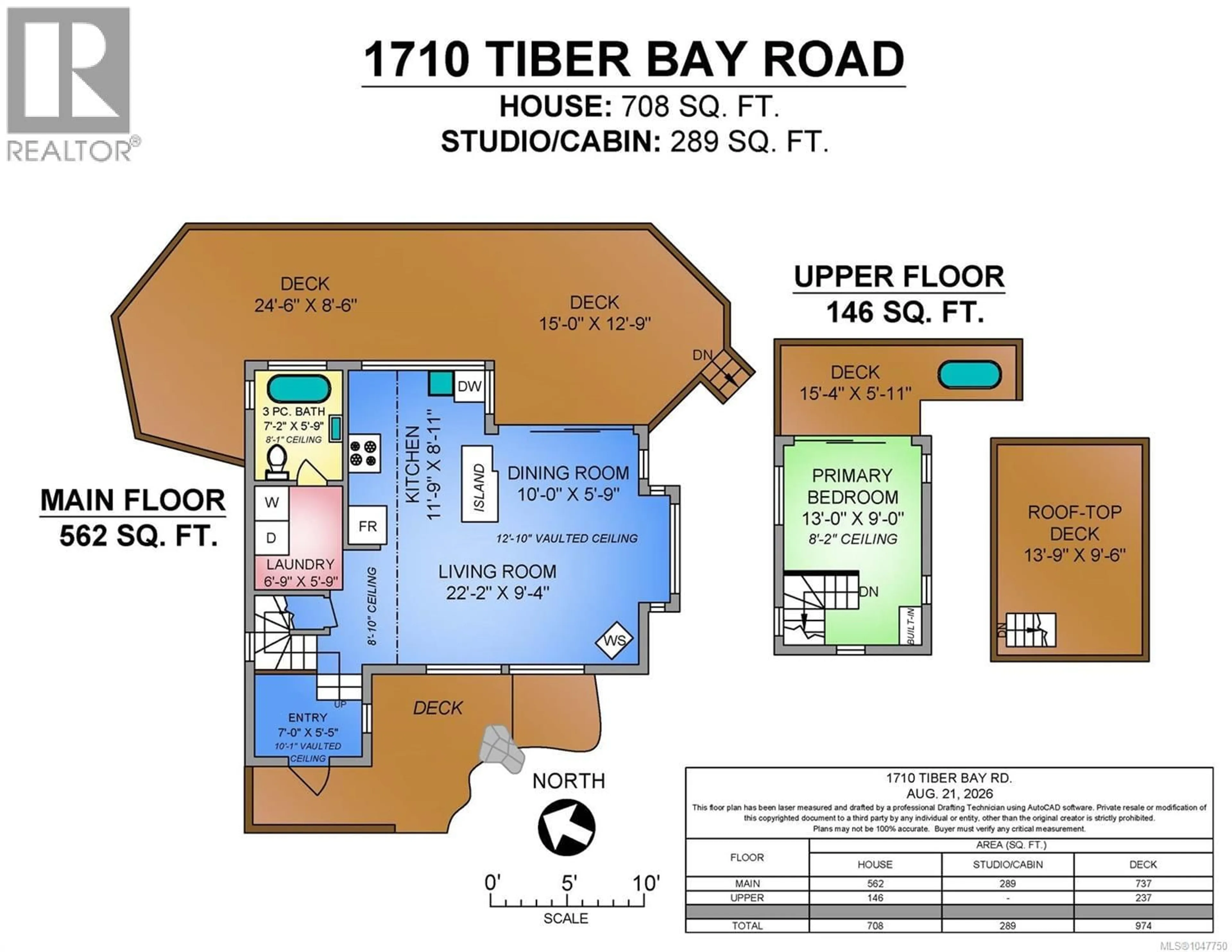 Floor plan for 1710 TIBER BAY ROAD, Cortes Island British Columbia V0P1K0