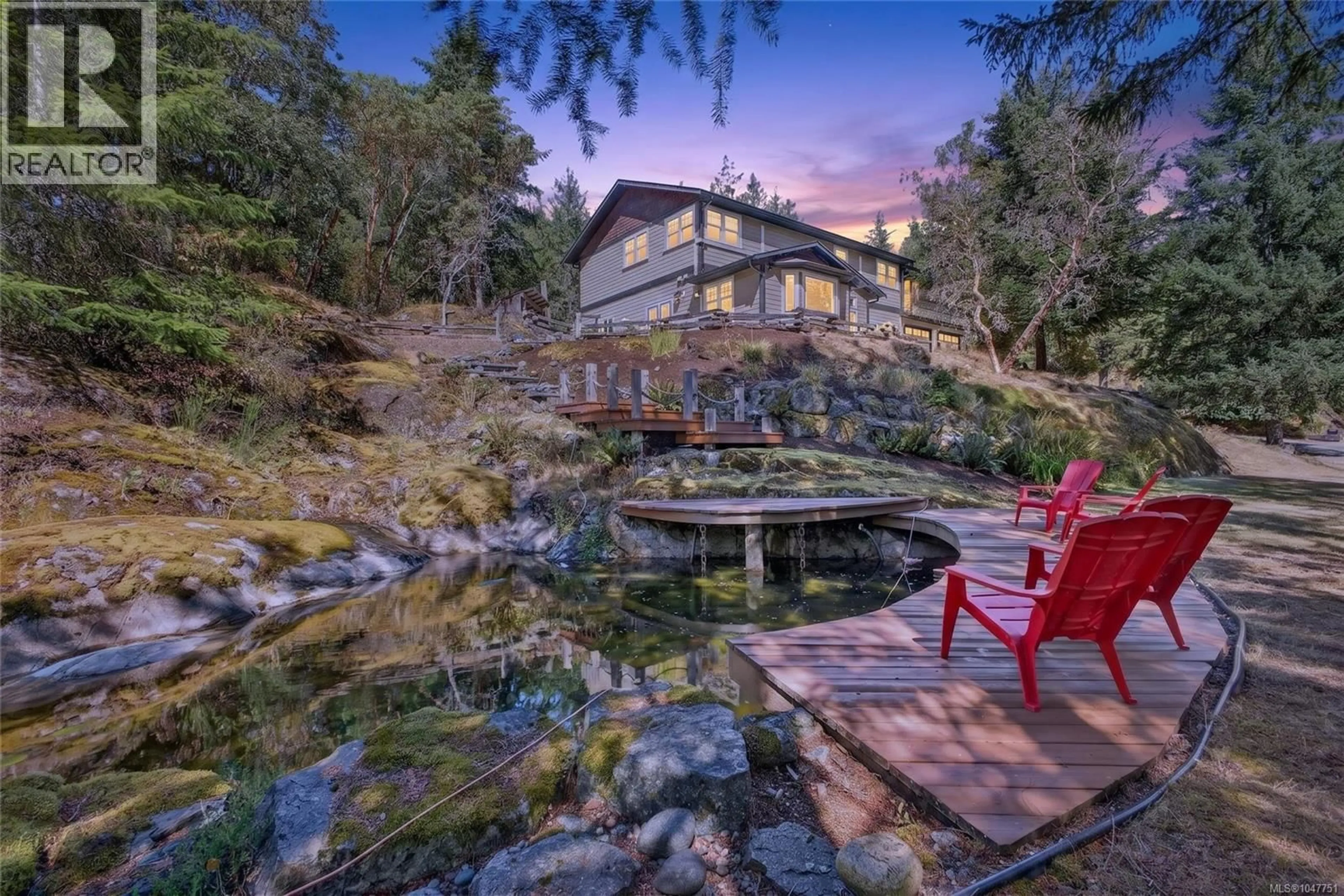 Patio, water/lake/river/ocean view for 3144 MUNN ROAD, Highlands British Columbia V9E1C8