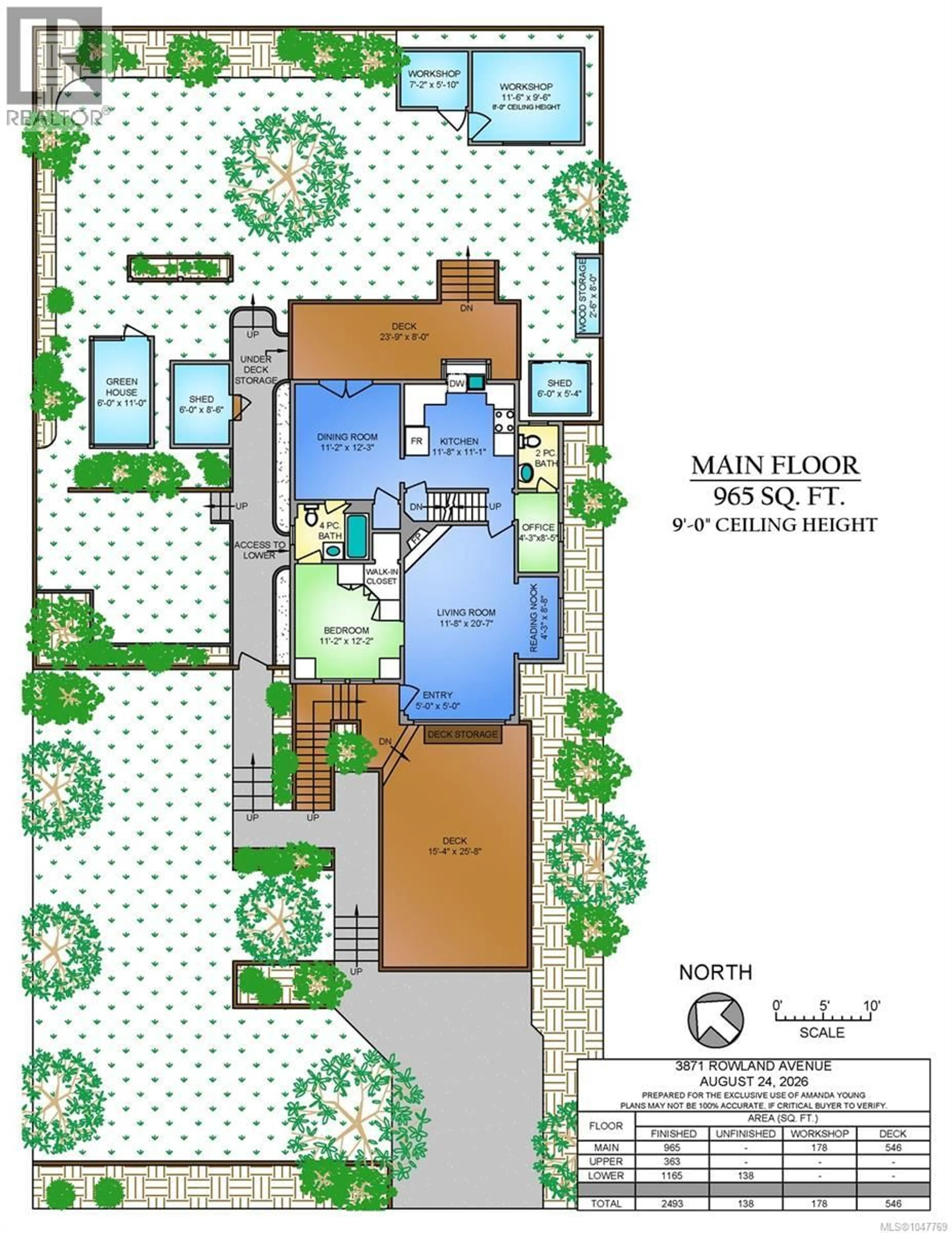 Floor plan for 3870 ROWLAND AVENUE, Saanich British Columbia V8Z1Y1