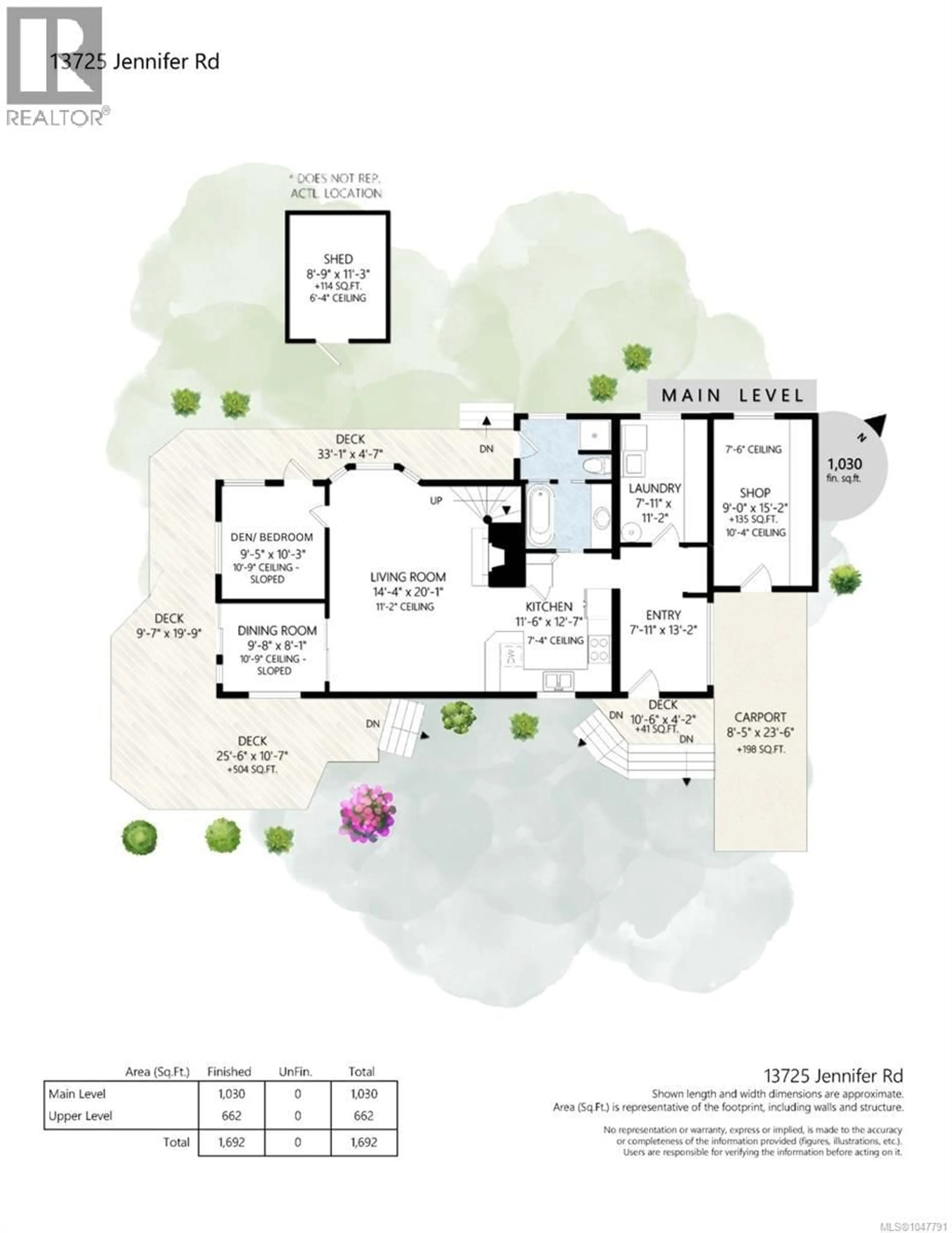 Floor plan for 13725 JENNIFER ROAD, Cassidy British Columbia V9G1G4