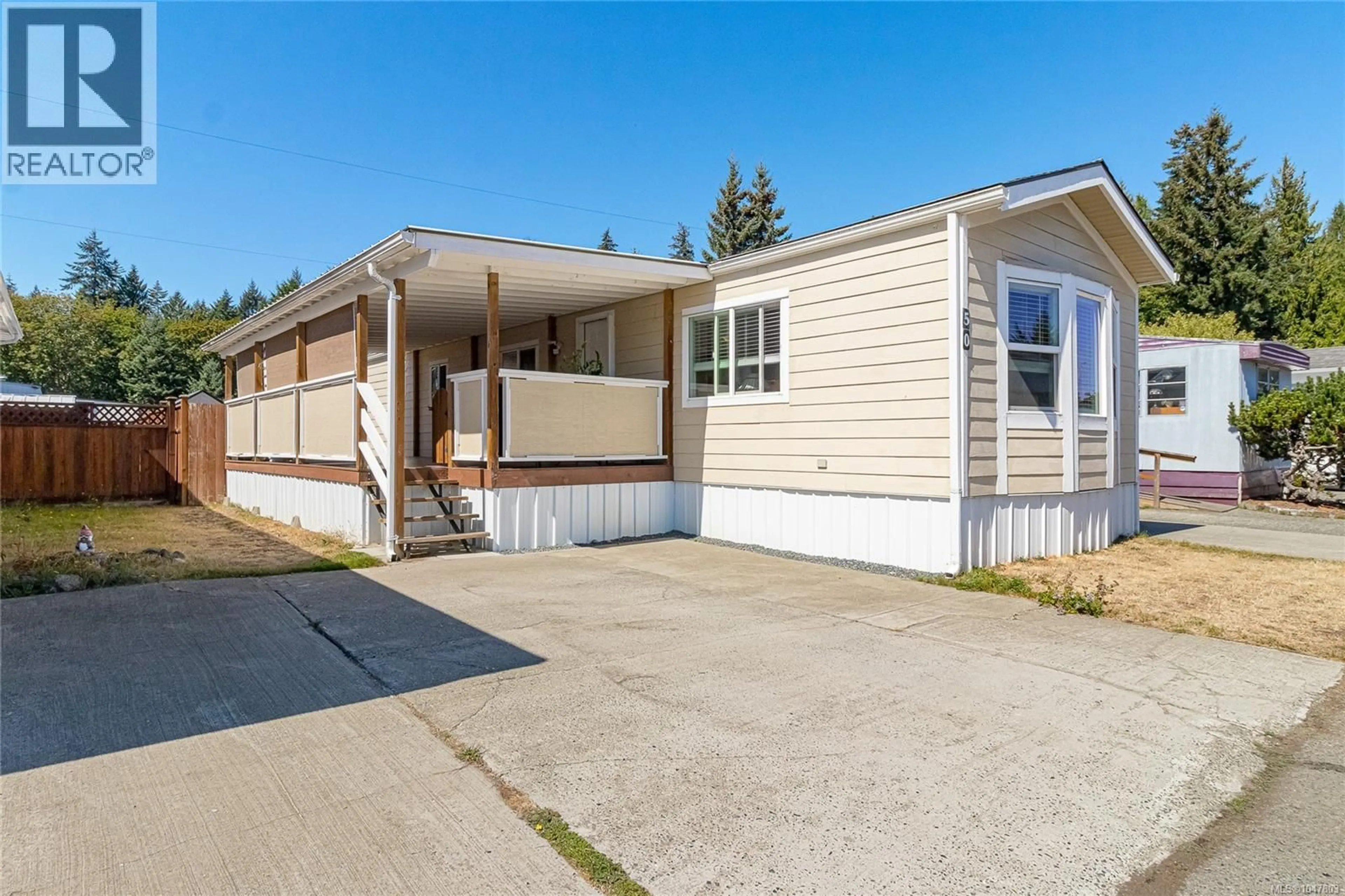 Home with vinyl exterior material, street for 50 - 3497 GIBBINS ROAD, Duncan British Columbia V9L6C9