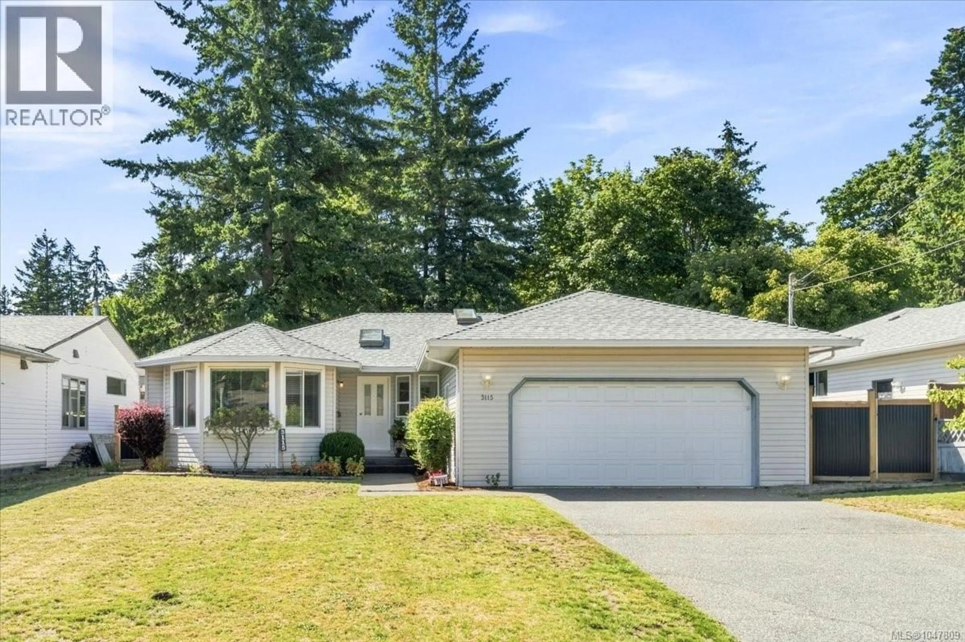 Home with vinyl exterior material, street for 3115 ROCK CITY ROAD, Nanaimo British Columbia V9T1T5