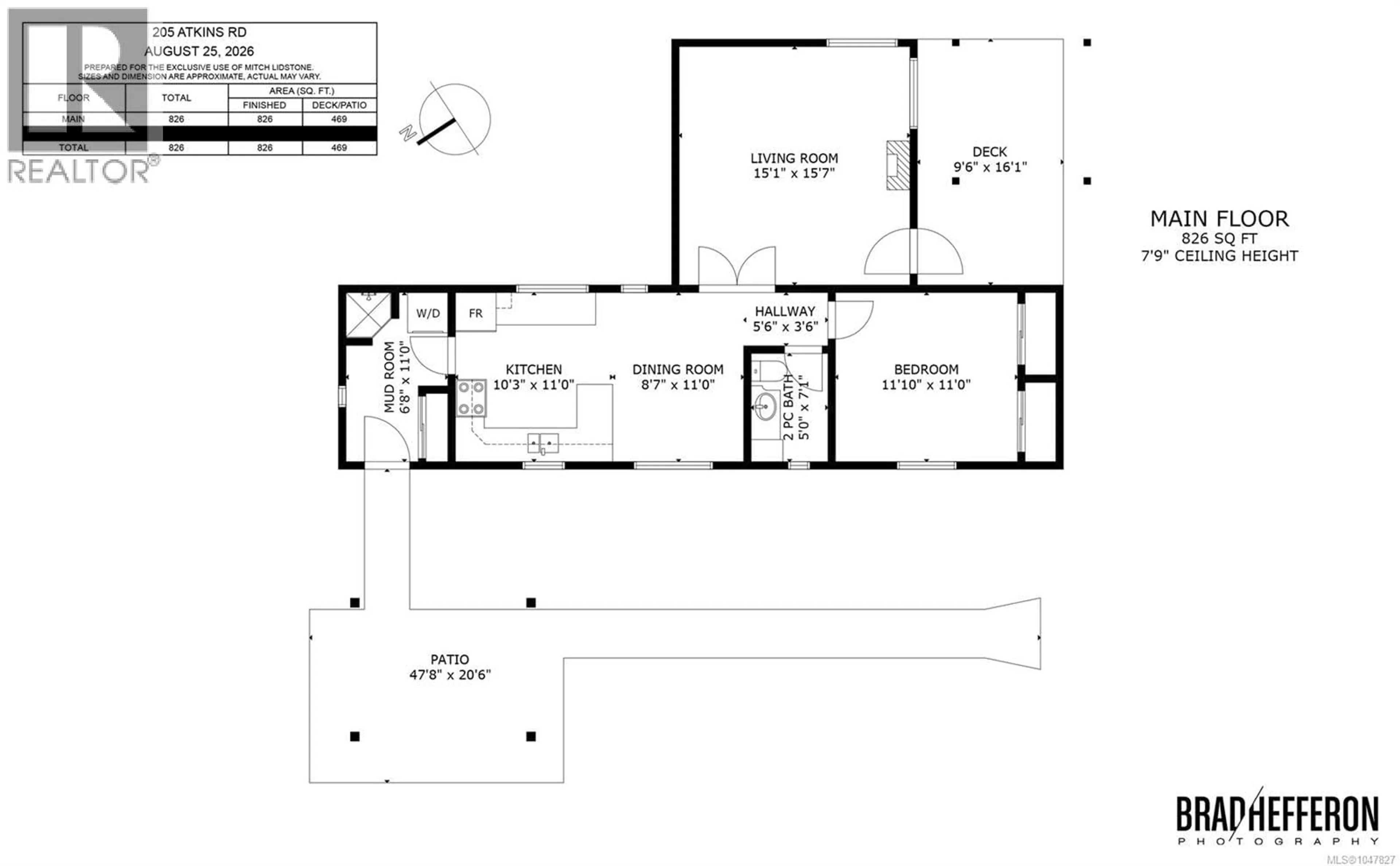 Floor plan for 205 ATKINS ROAD, View Royal British Columbia V9B2Z8