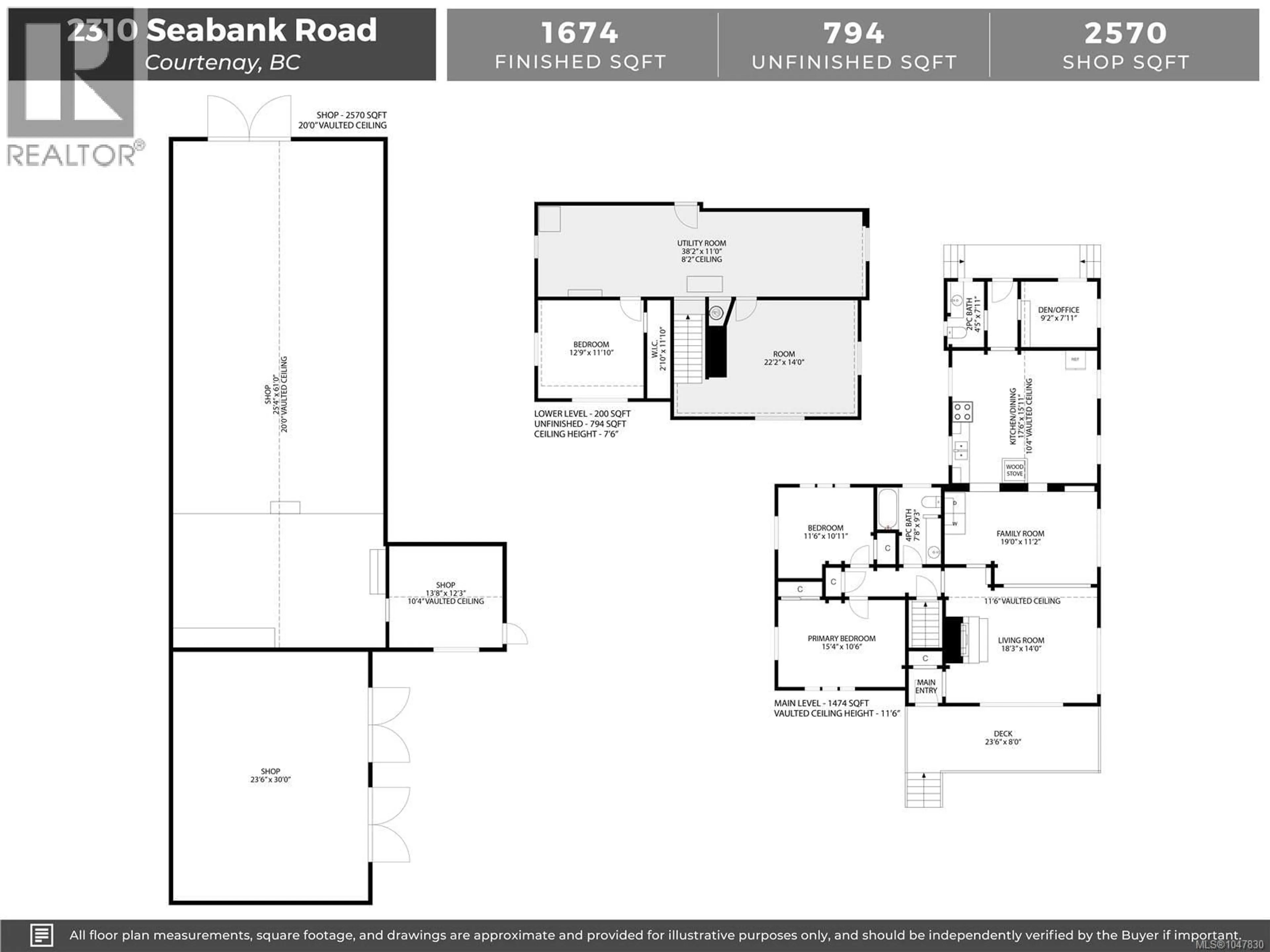 Floor plan for 2310 SEABANK ROAD, Courtenay British Columbia V9J1Y2