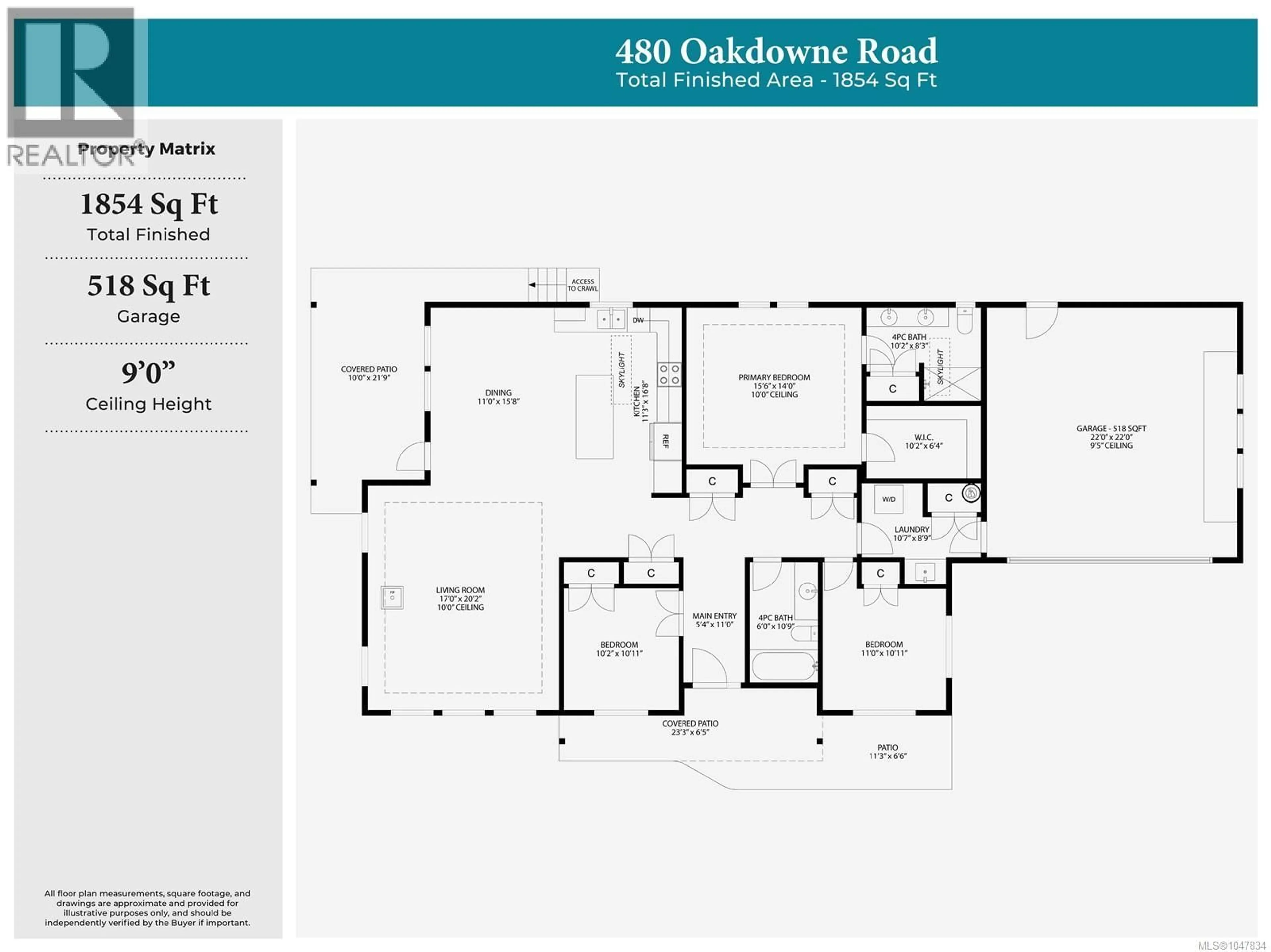 Floor plan for 480 OAKDOWNE ROAD, Qualicum Beach British Columbia V9K2G1
