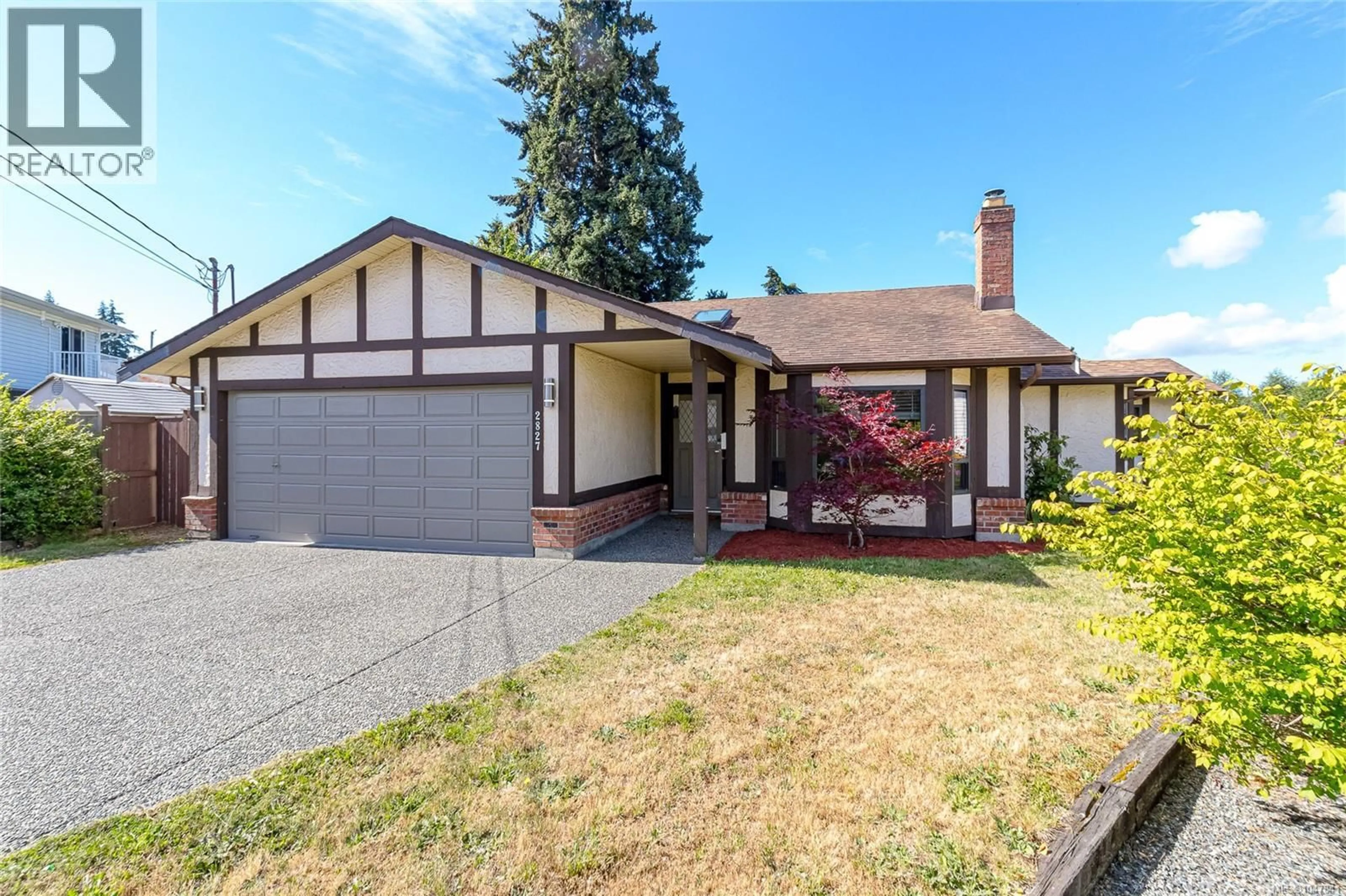 Home with vinyl exterior material, street for 2827 PICKFORD ROAD, Colwood British Columbia V9B2K3