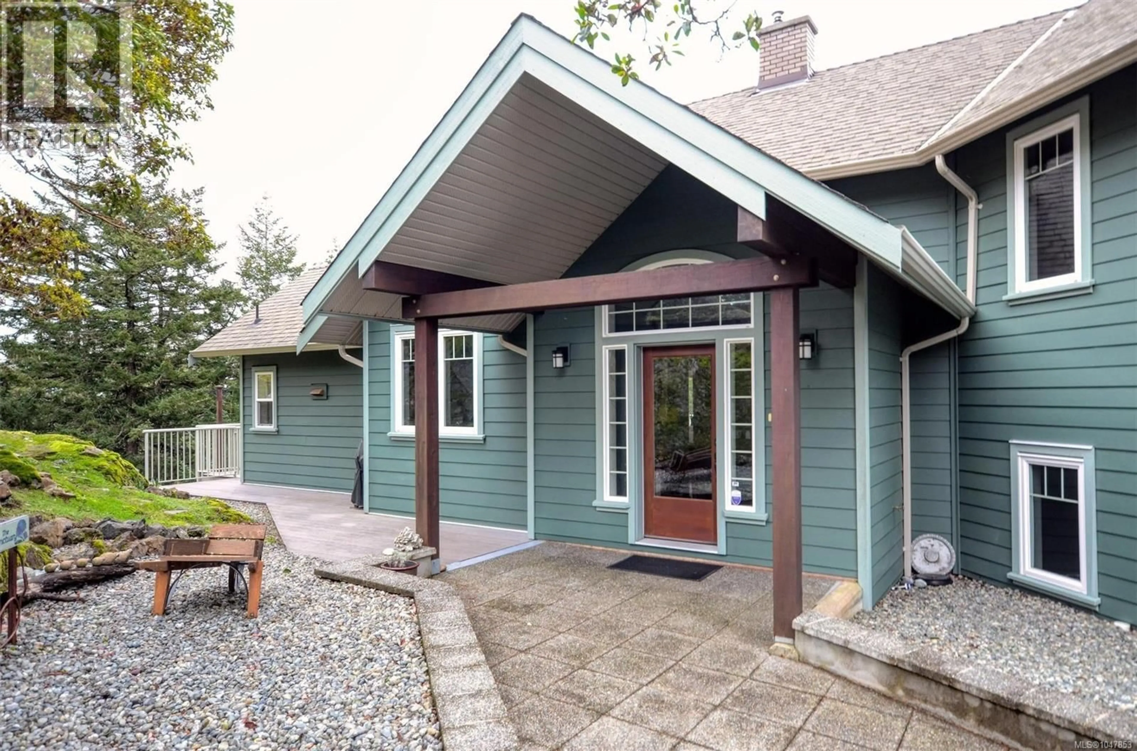 Home with vinyl exterior material, street for 4935 DEER PARK TRAIL, Metchosin British Columbia V9C4J5