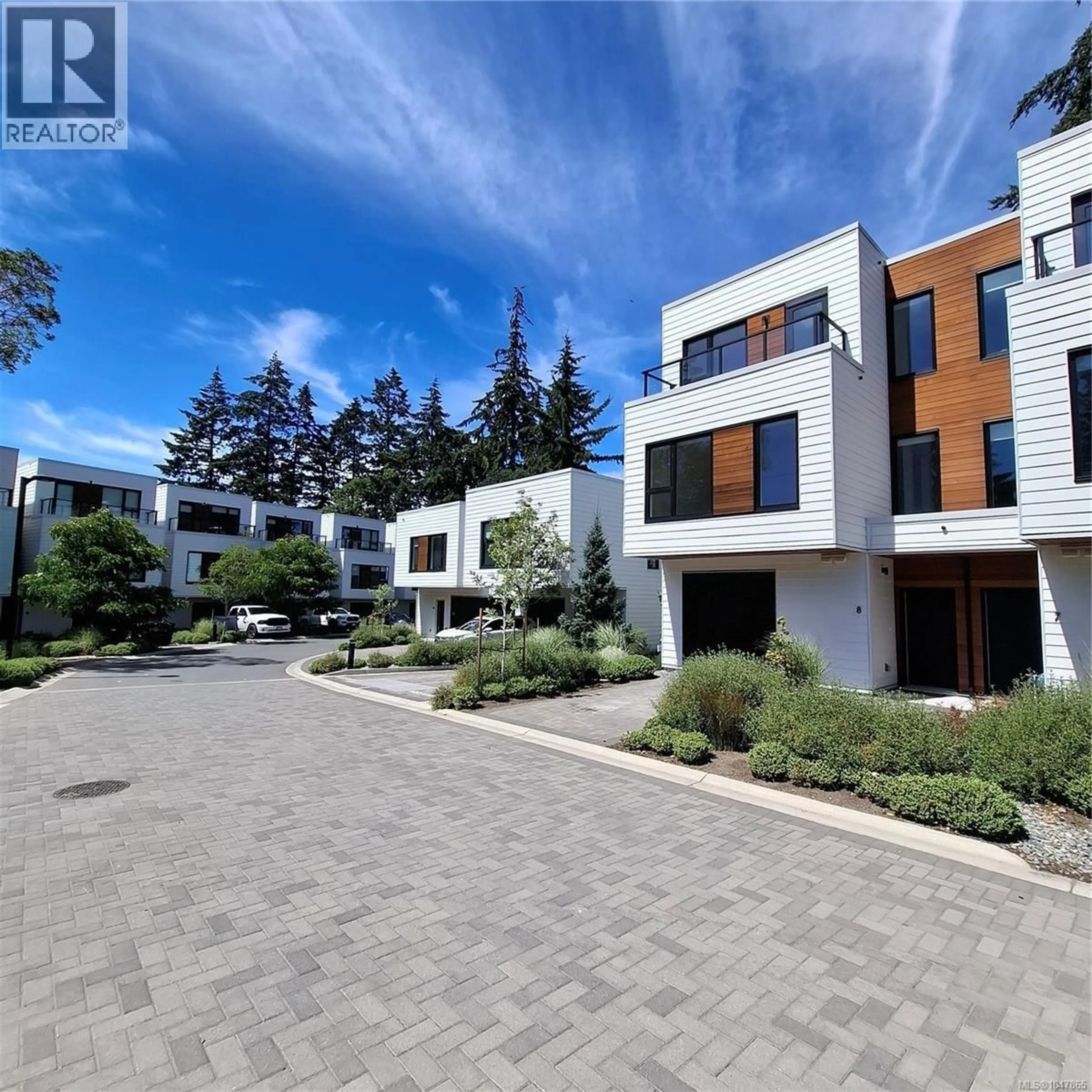 A pic from outside/outdoor area/front of a property/back of a property/a pic from drone, street for 8 - 2330 SOOKE ROAD, Colwood British Columbia V9B1X7