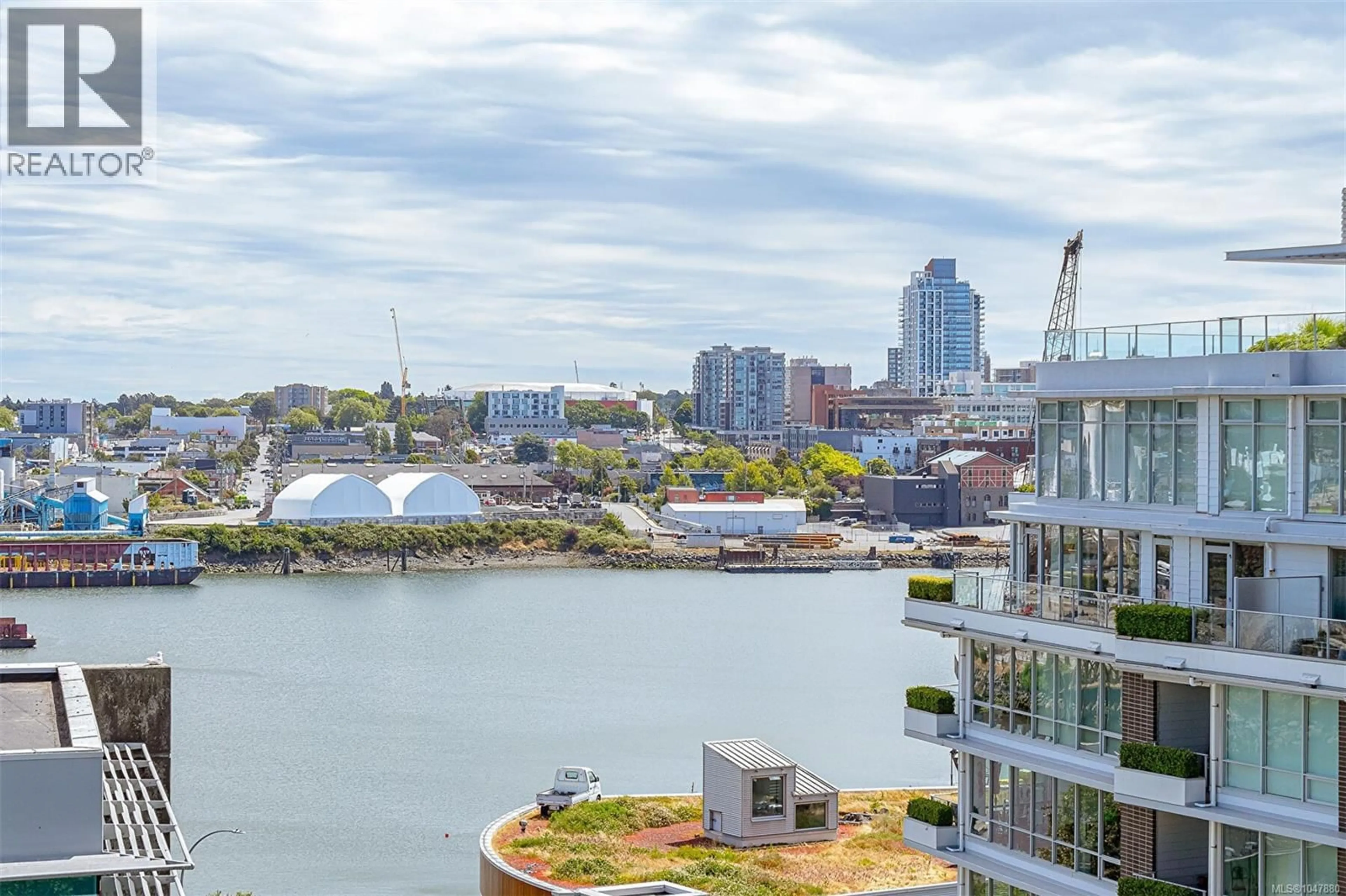 Patio, water/lake/river/ocean view for 816 - 160 WILSON STREET, Victoria British Columbia V9A7P9