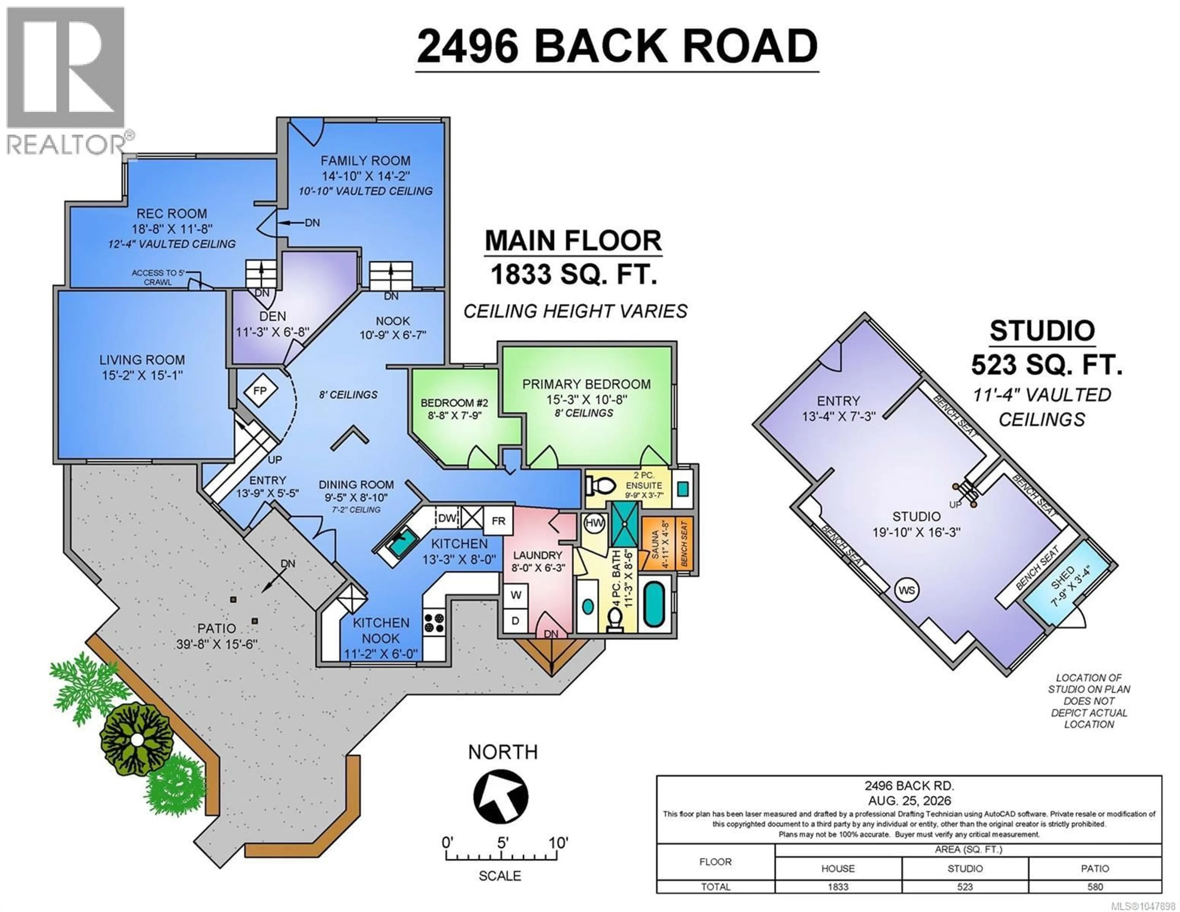 Floor plan for 2496 BACK ROAD, Courtenay British Columbia V9J9G8