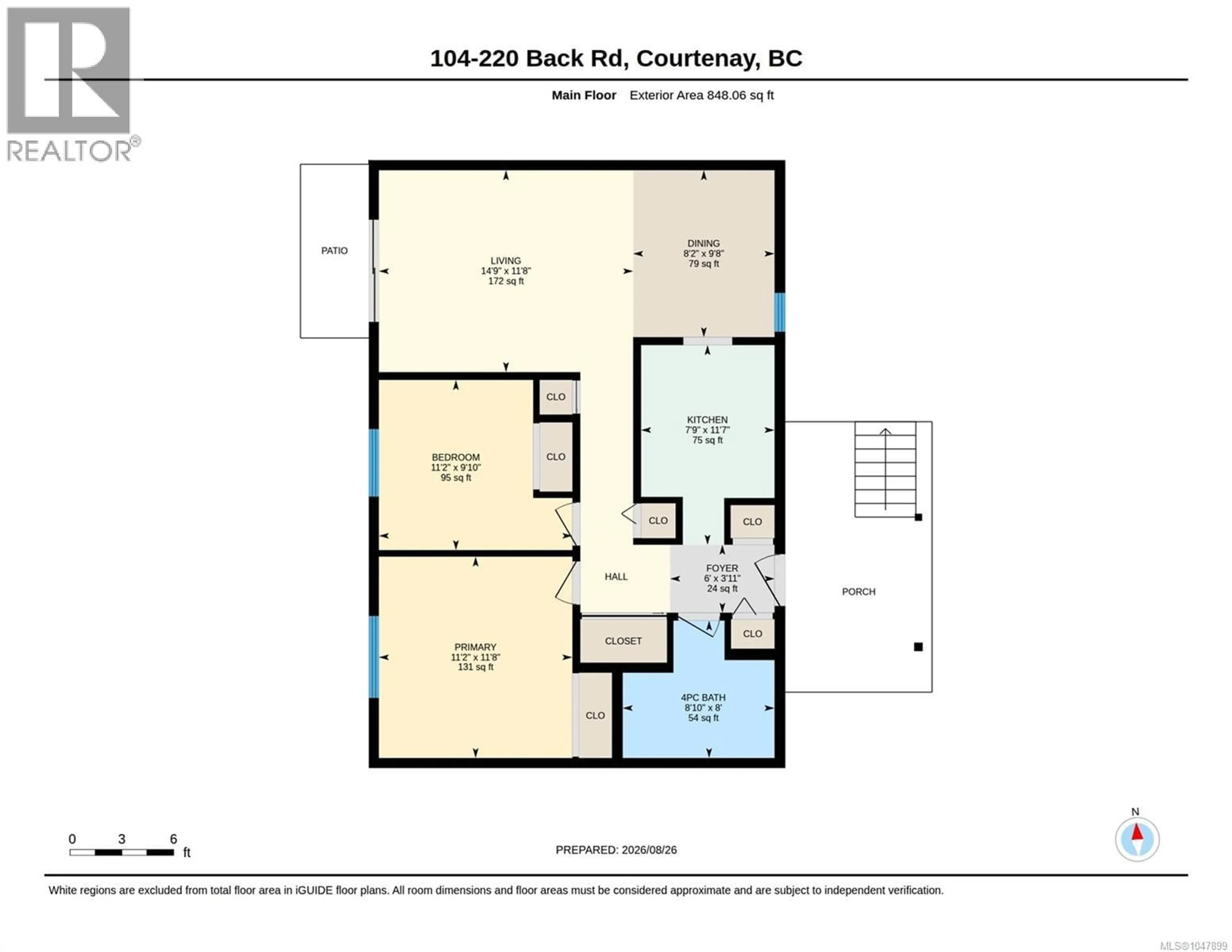 Floor plan for 104 - 220 BACK ROAD, Courtenay British Columbia V9N3W6