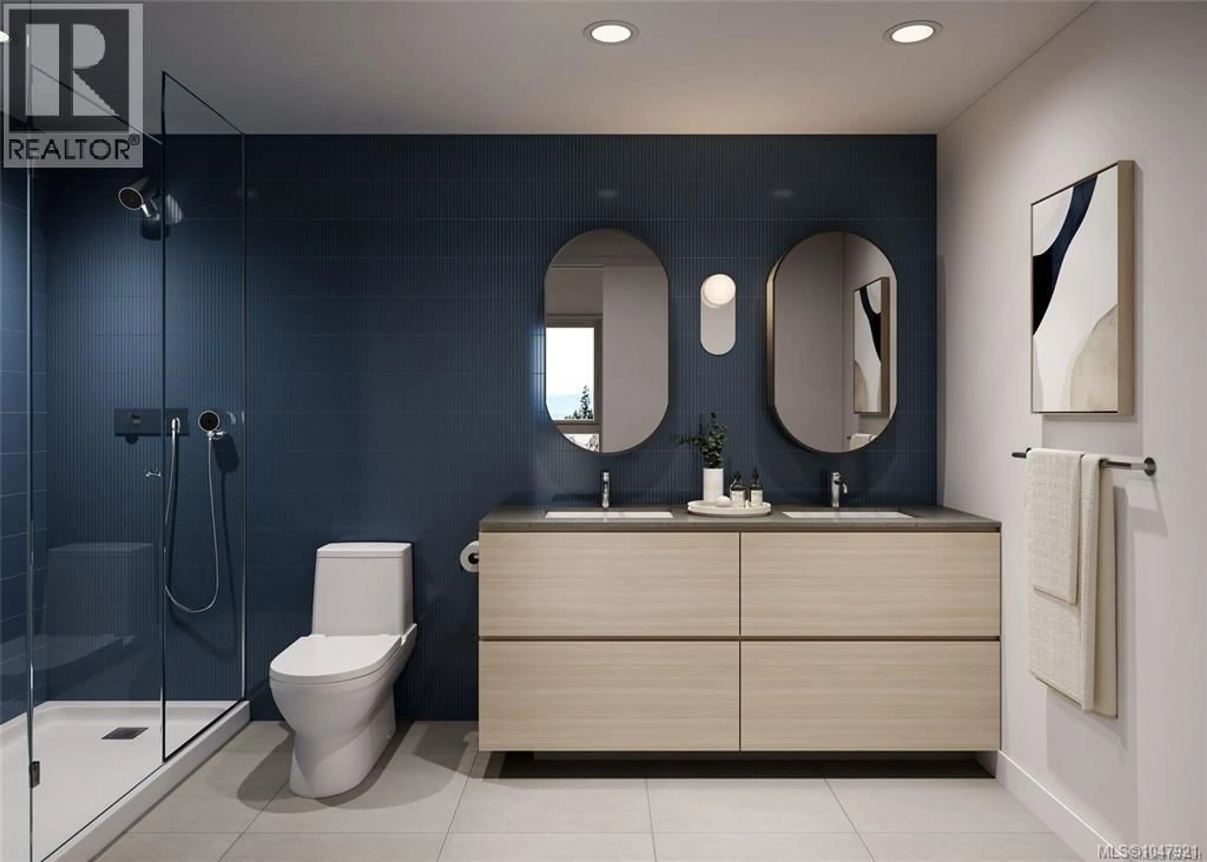 Contemporary bathroom, ceramic/tile floor for 604 - 3550 SEABLUFF CRESCENT, Colwood British Columbia V9C0P7