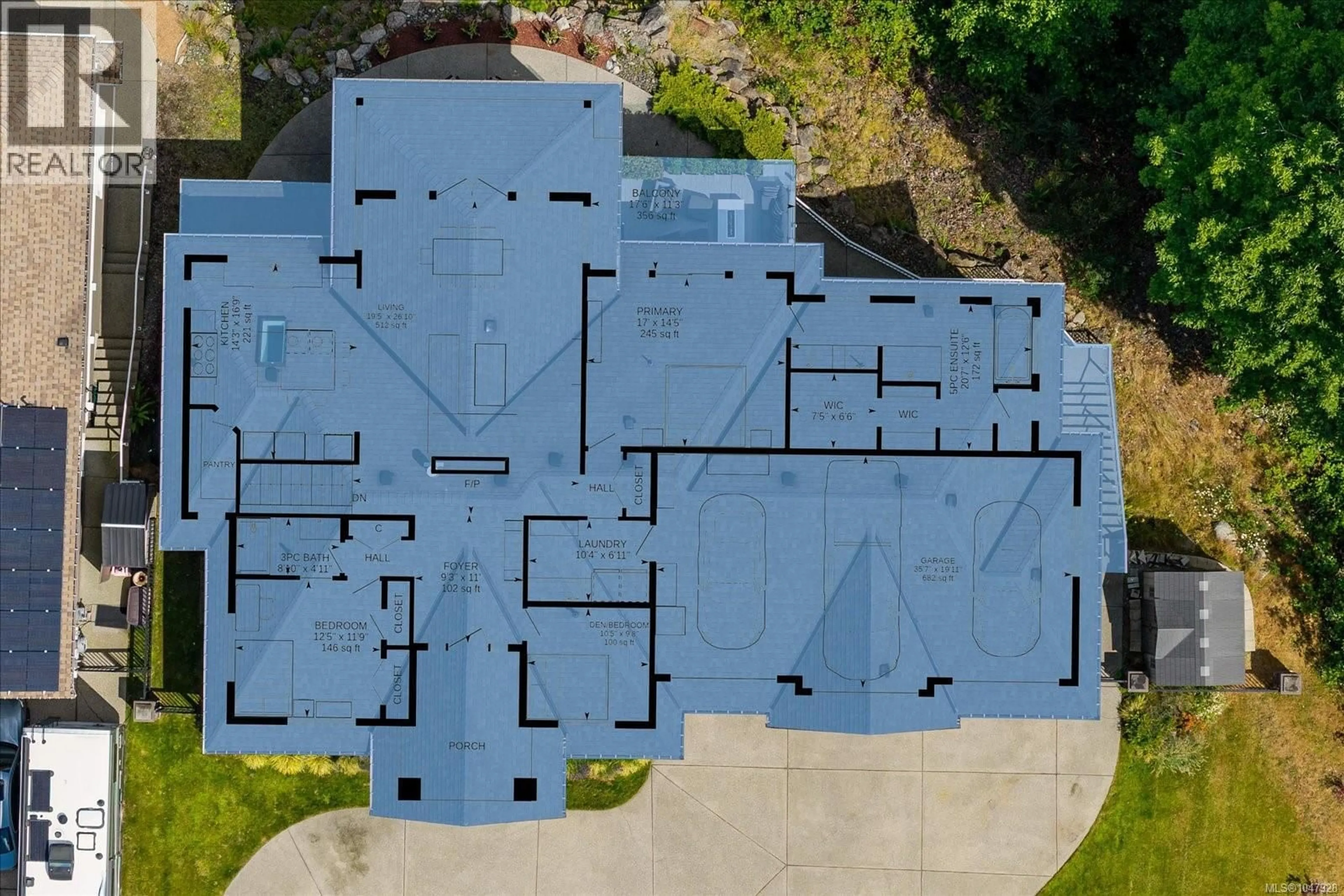 A pic from outside/outdoor area/front of a property/back of a property/a pic from drone, building for 5238 NORTON ROAD, Nanaimo British Columbia V9T0B9